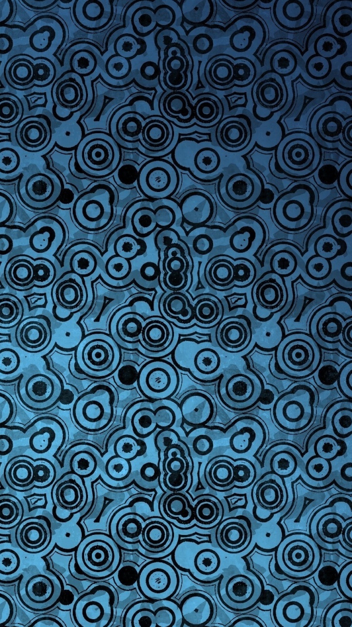 Обои текстура, узор, дизайн, синий, симметрия в разрешении 720x1280