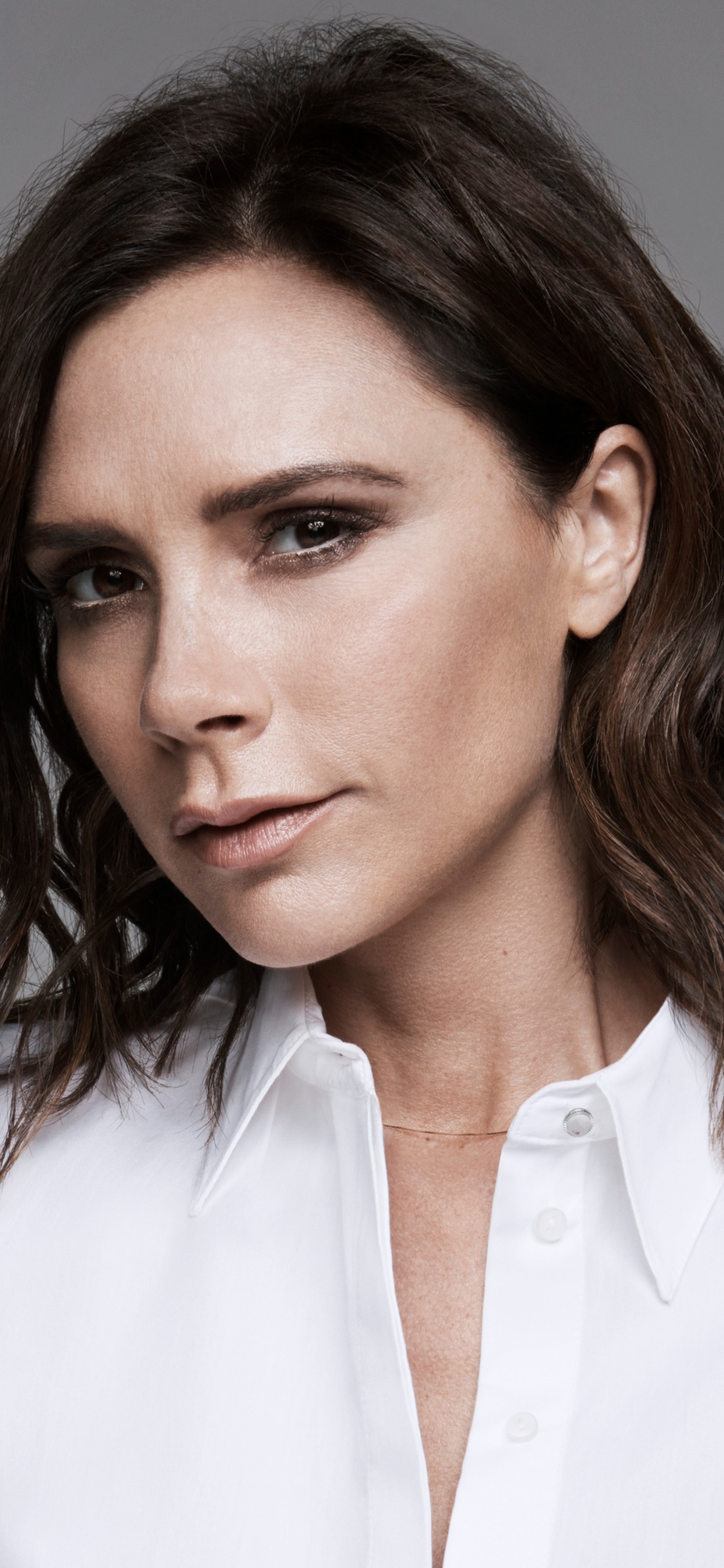 Обои Виктория Бэкхем, Спайс Герлз, лоб, щека, губа в разрешении 1125x2436