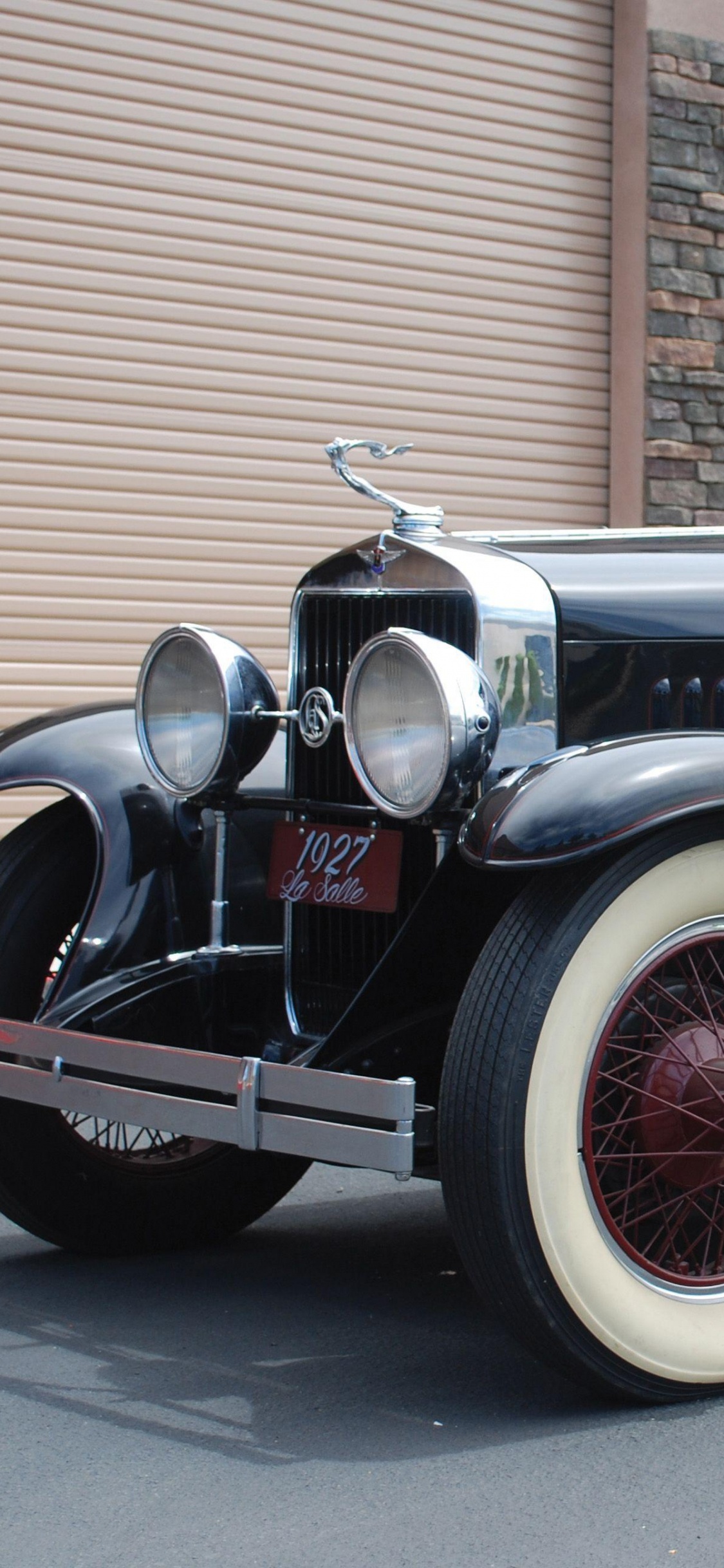Обои авто, классический автомобиль, ЛаСаль, родстер, старинная машина в разрешении 1125x2436