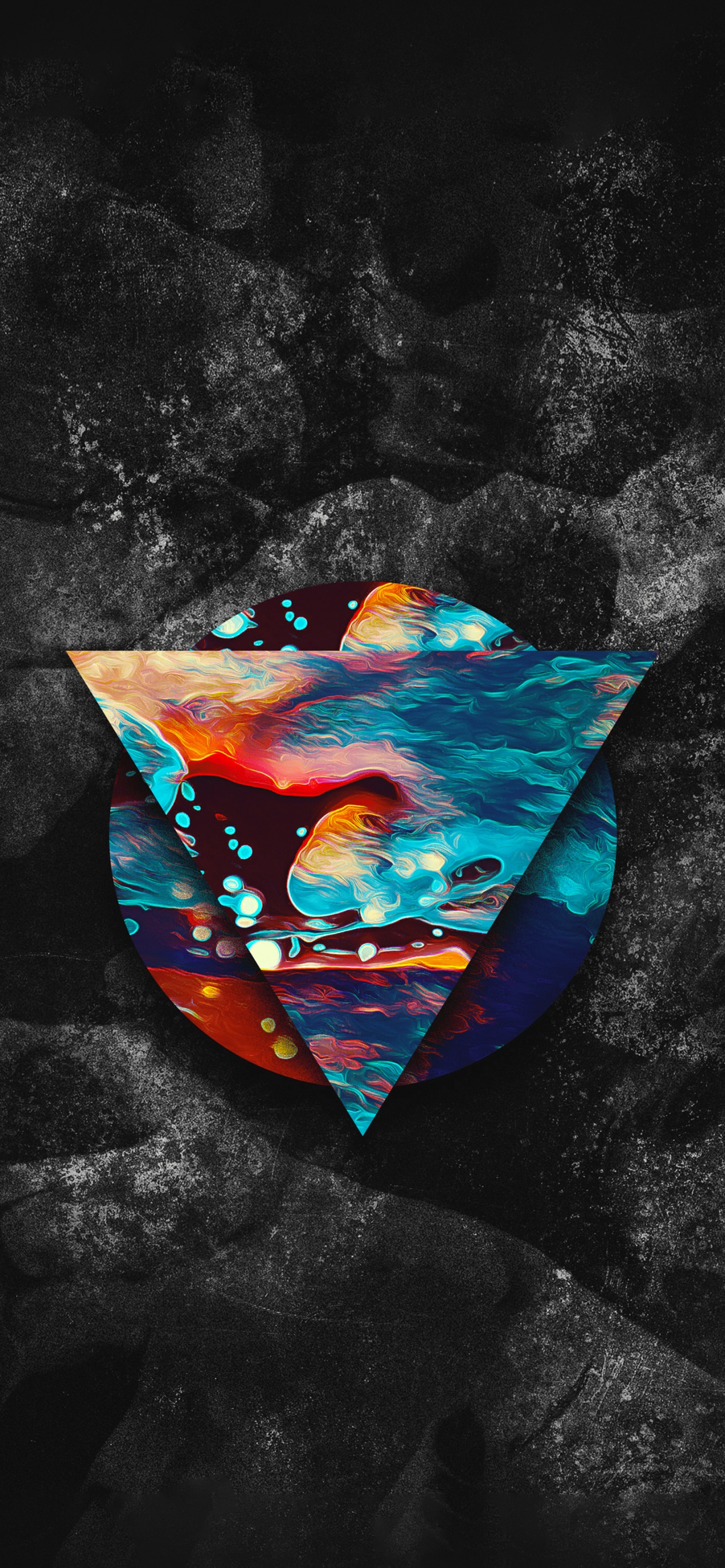 Обои смартфон, планшет, треугольник, звезда, графический дизайн в разрешении 1242x2688