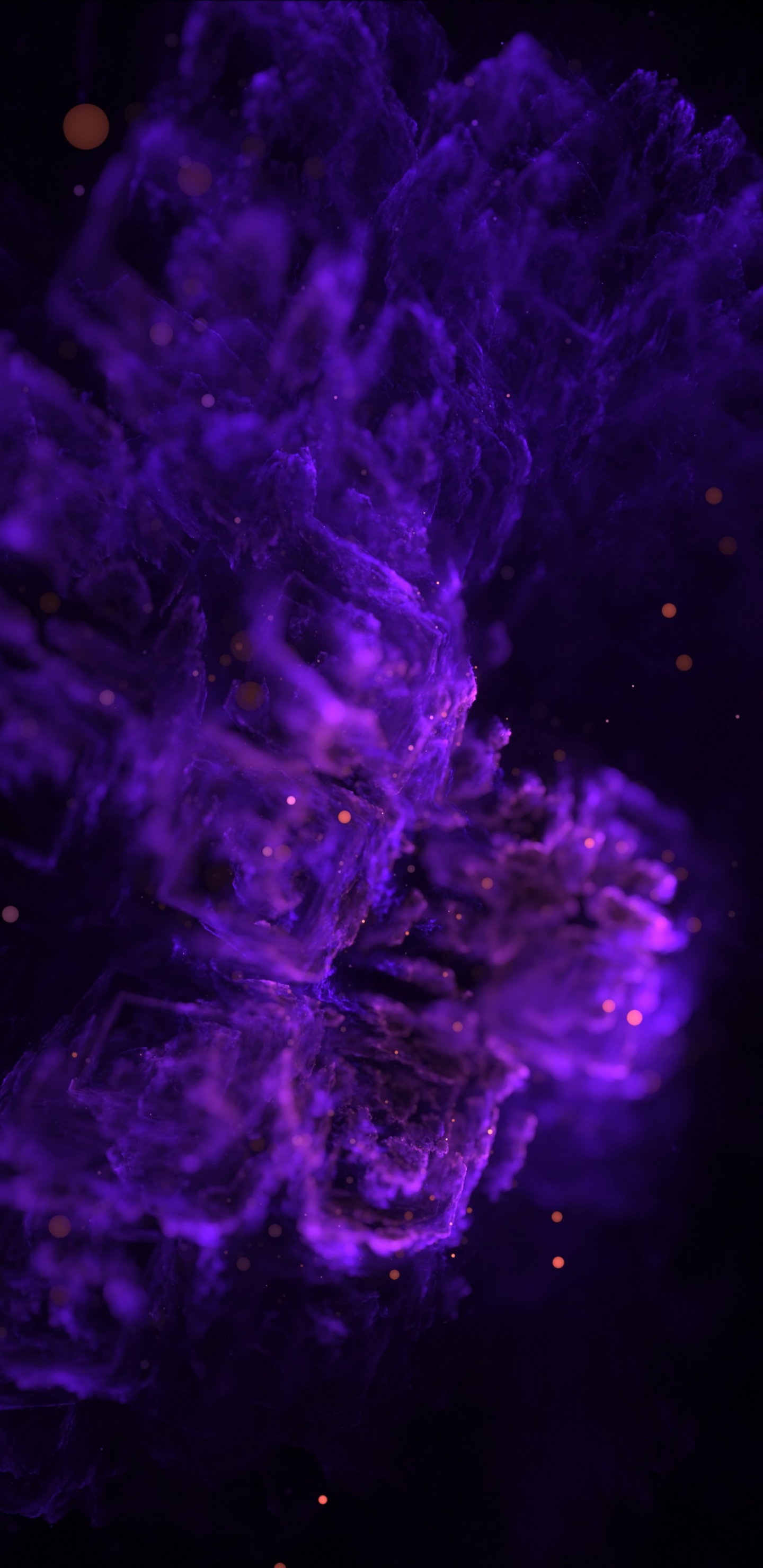 Обои Фиолетовый, пурпур, синий, вода, электрик в разрешении 1440x2960