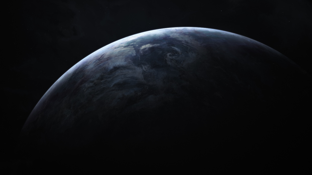 Обои земля, луна, атмосфера, астрономический объект, темнота в разрешении 1280x720