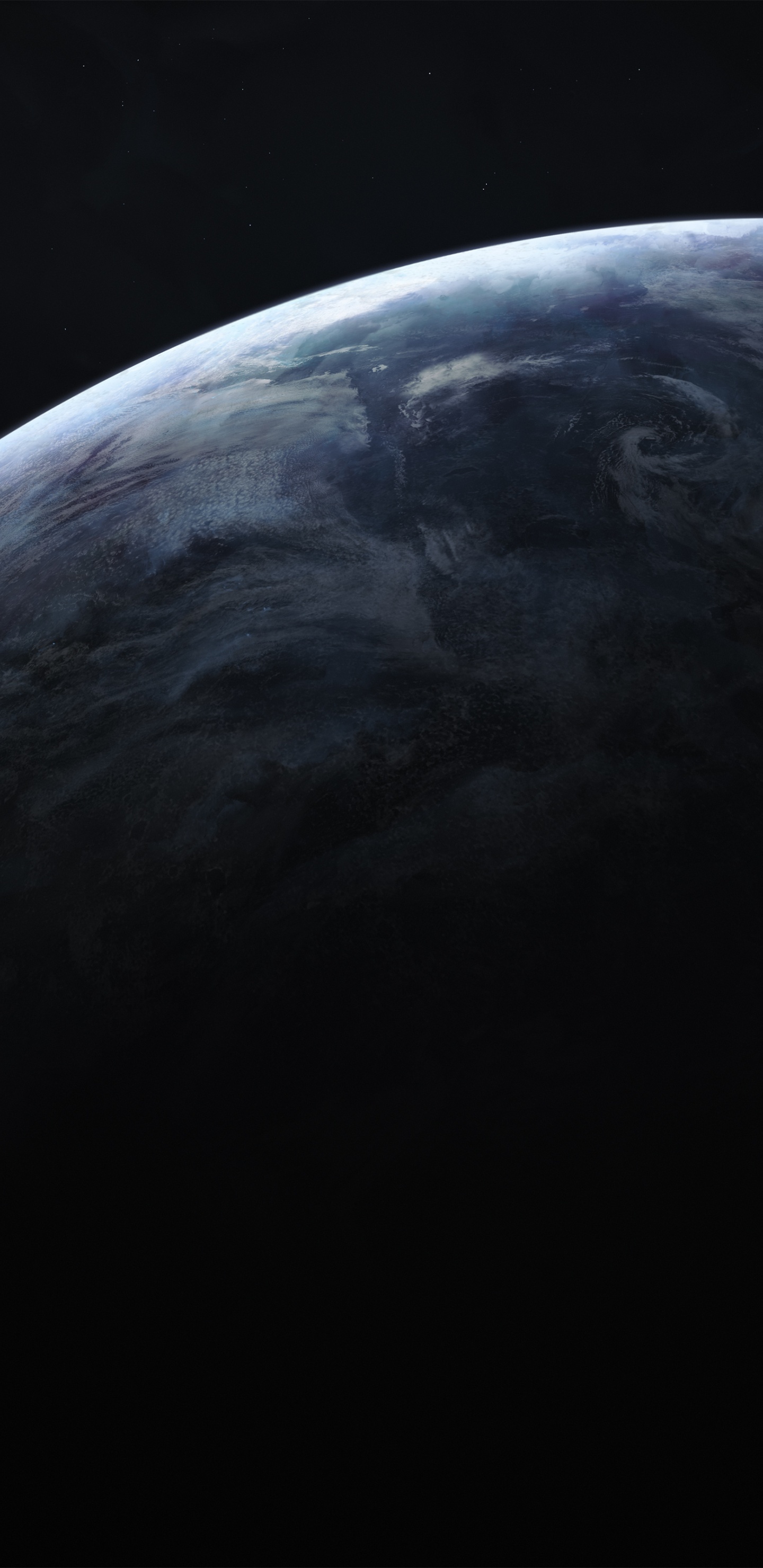 Обои земля, луна, атмосфера, астрономический объект, темнота в разрешении 1440x2960
