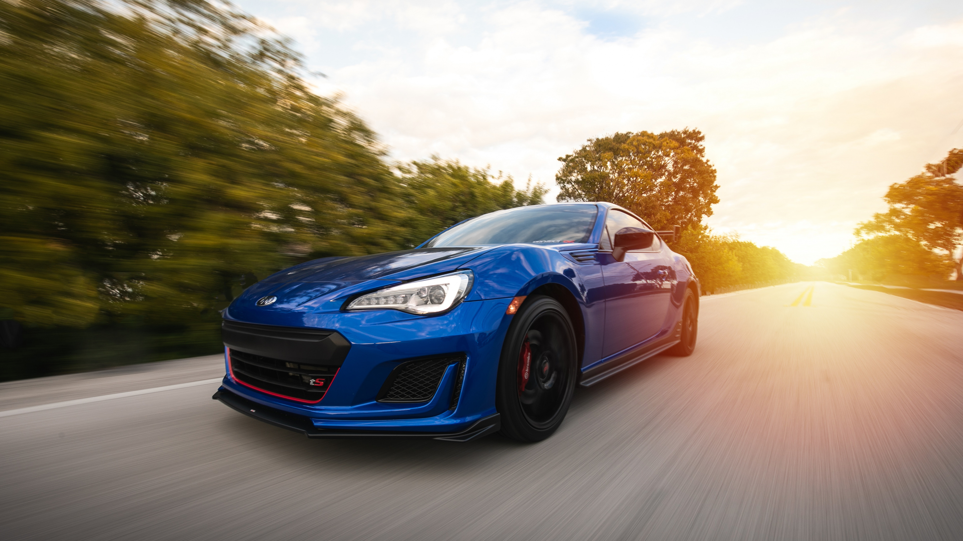 Обои Субару брз, авто, subaru, спорткар, бампер в разрешении 3840x2160