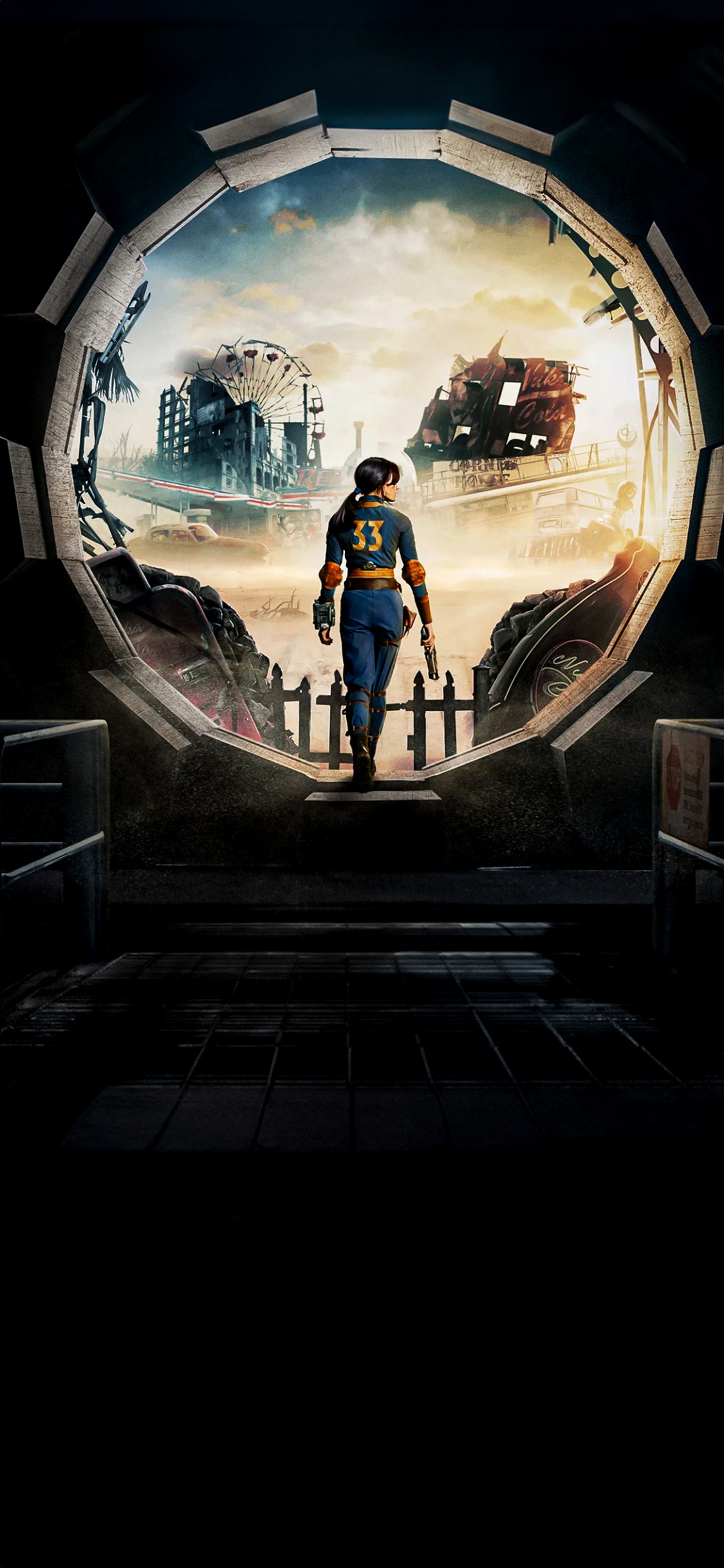 Обои fallout, постер Fallout 2024, упырь, постер, потерянные плакаты в разрешении 1125x2436