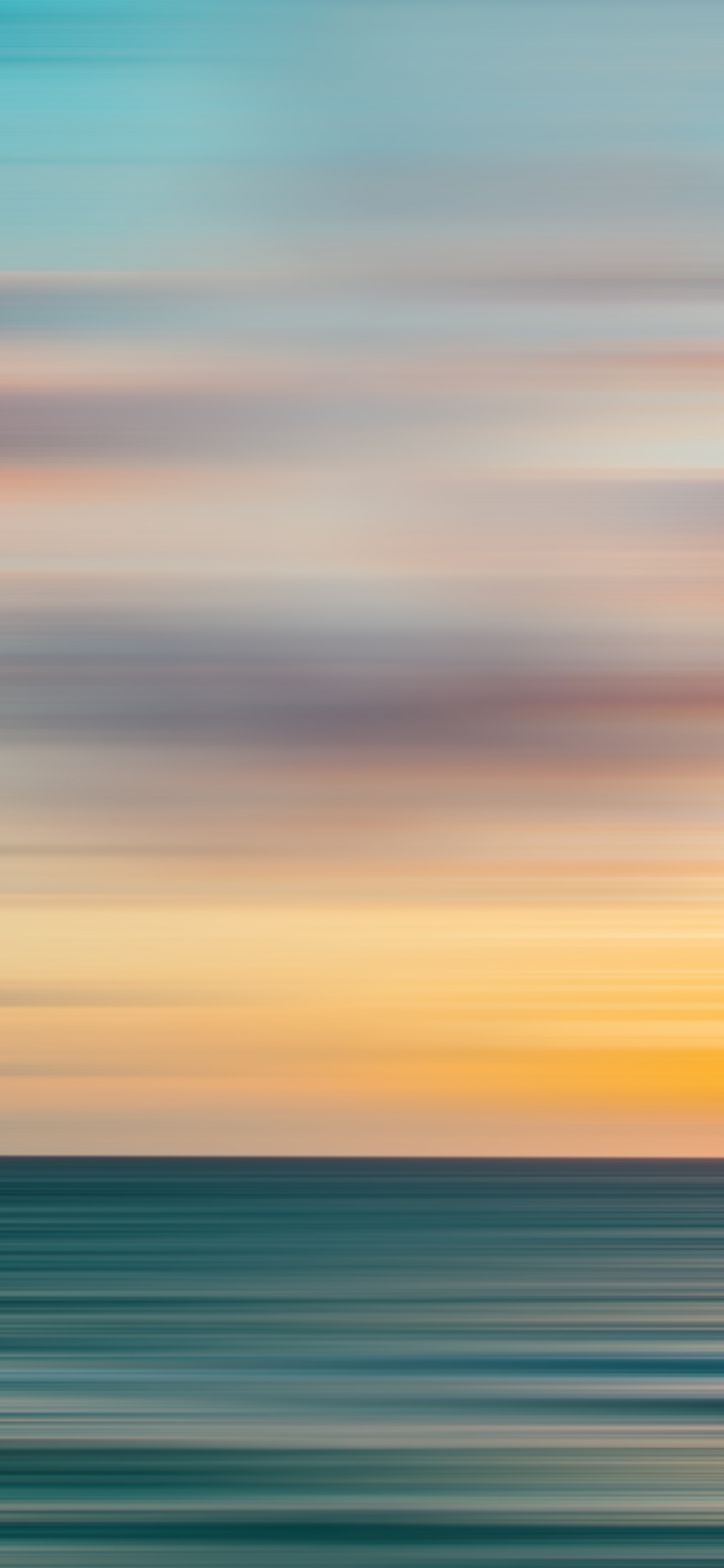 Обои горизонт, спокойный, дневное время, атмосфера, утро в разрешении 1125x2436