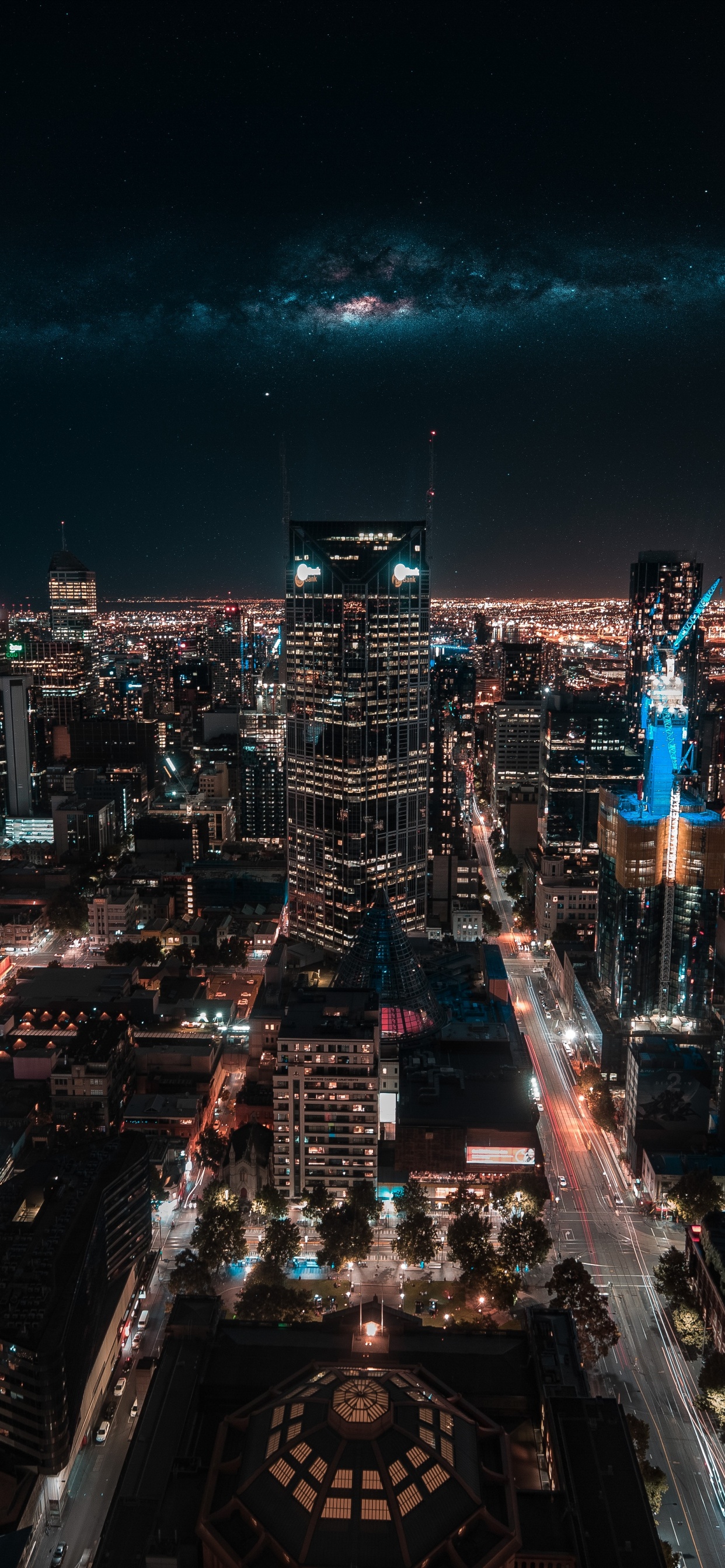 Обои Австралия 108, небоскреб, городской пейзаж, город, городской район в разрешении 1242x2688