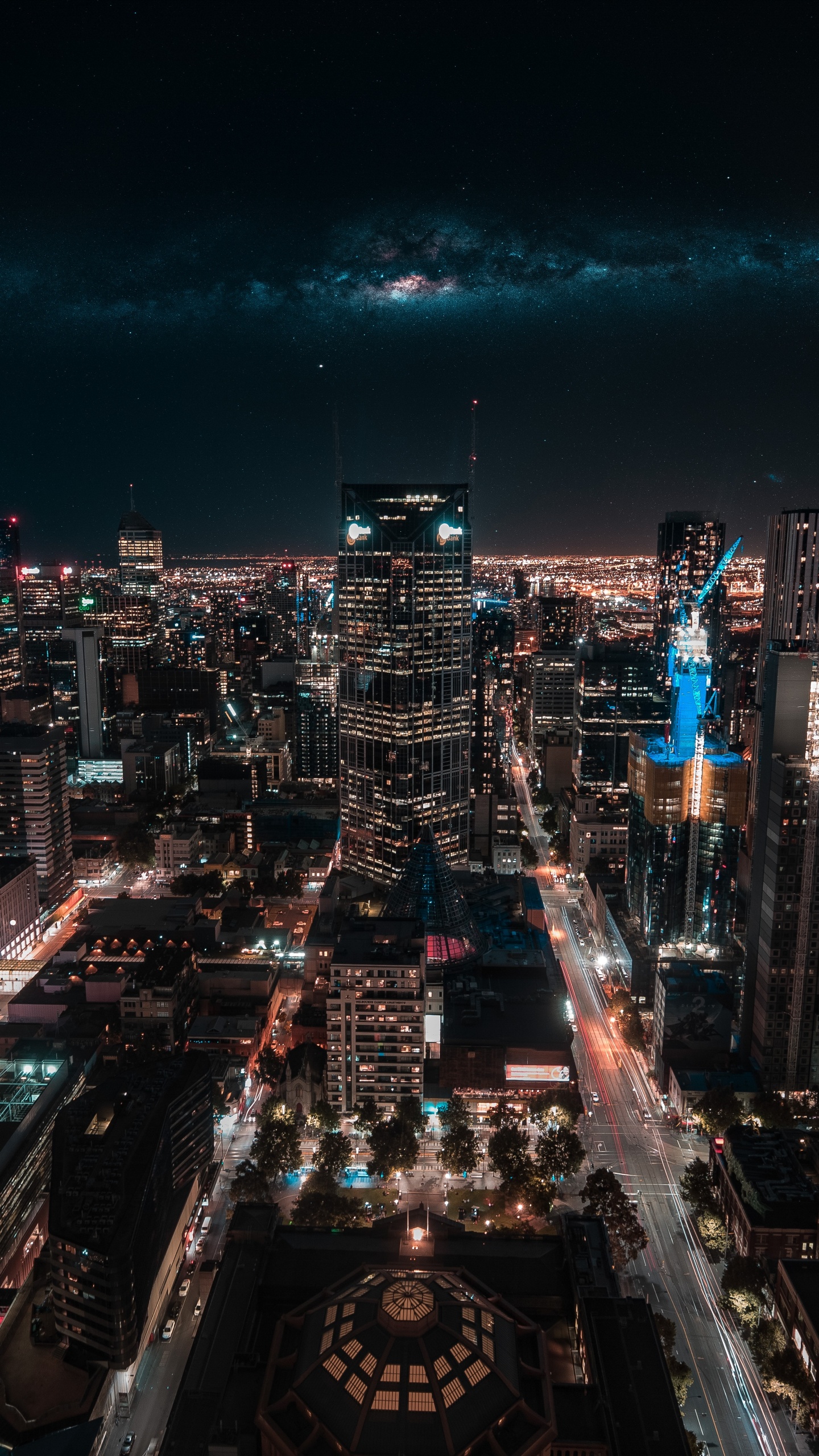 Обои Австралия 108, небоскреб, городской пейзаж, город, городской район в разрешении 1440x2560