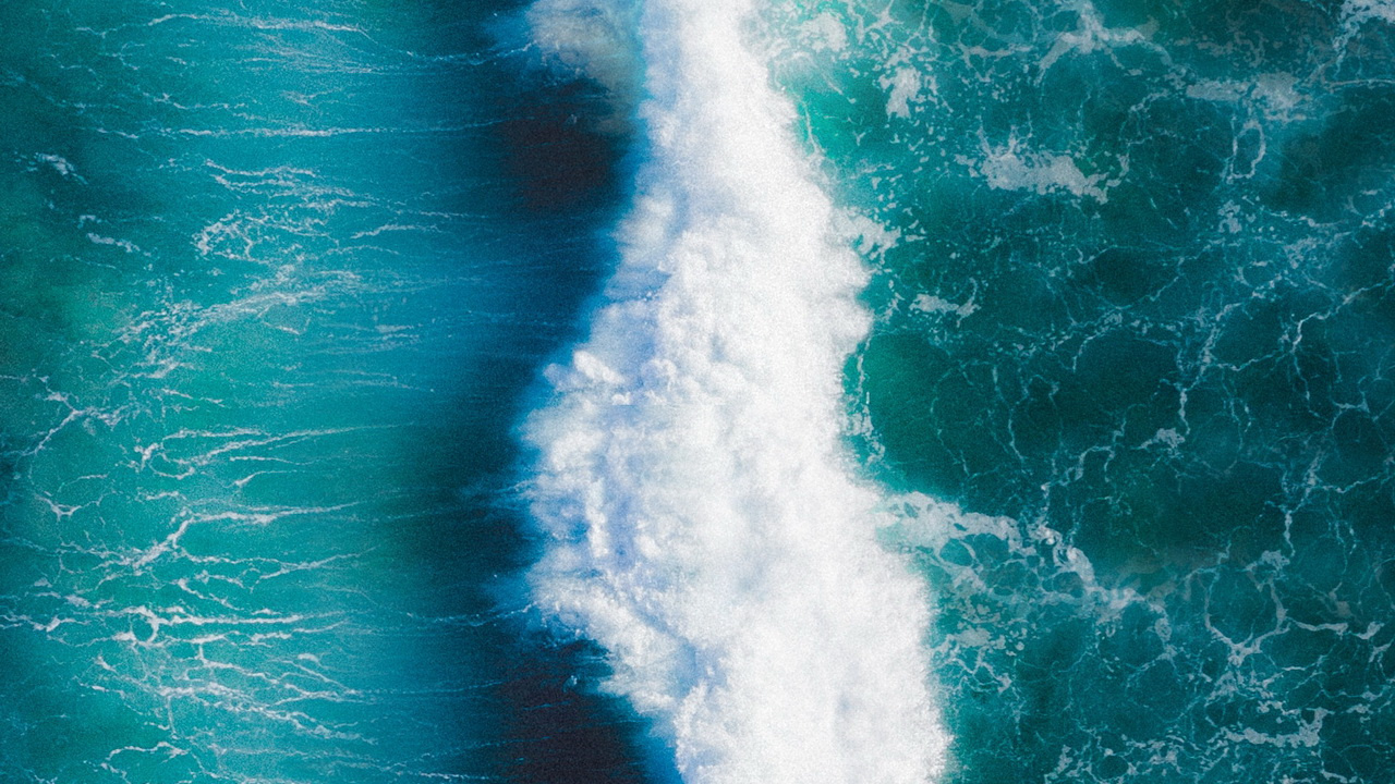 Обои серфинг, морская пена, ветровая волна, океан, волна в разрешении 1280x720