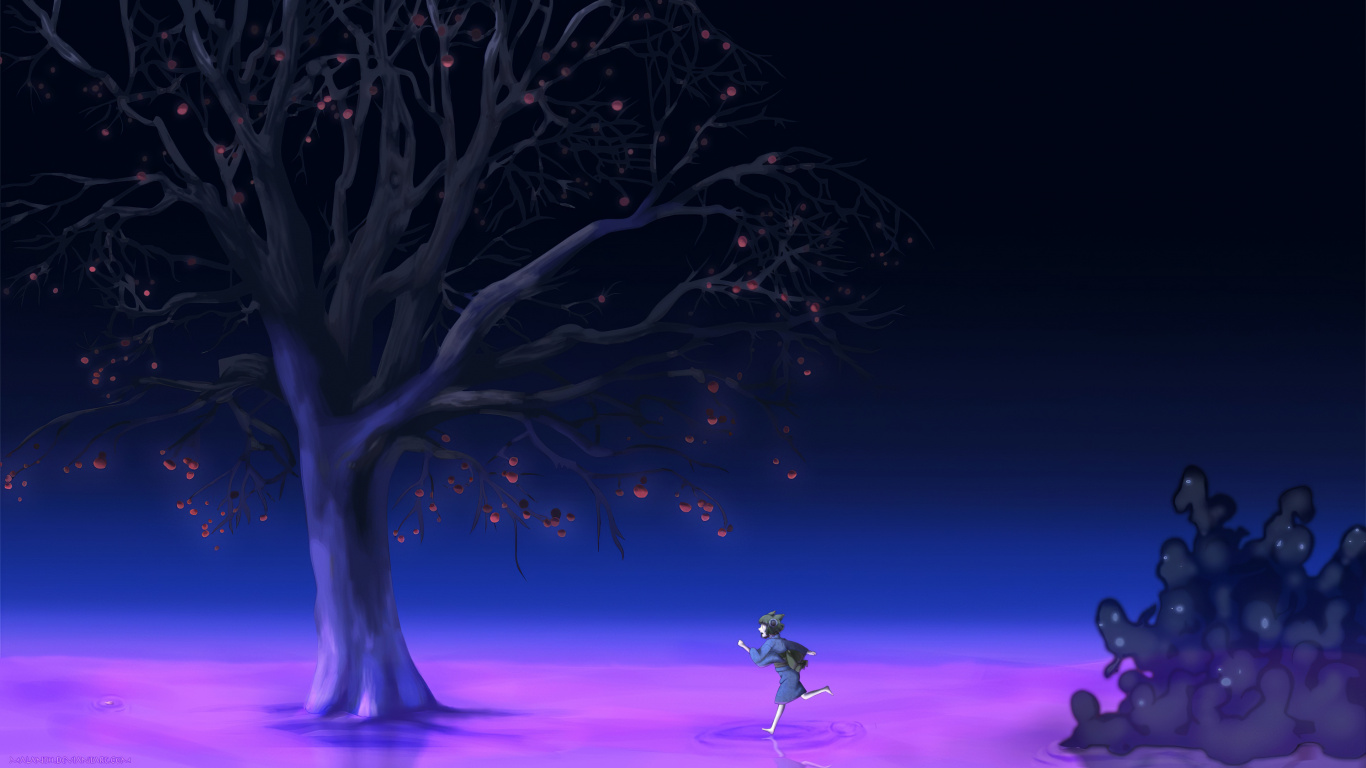 Обои Susukihotaru, Рикен Ёсинокадзура, закуро, отомэ ёкай дзакуро, аниме в разрешении 1366x768