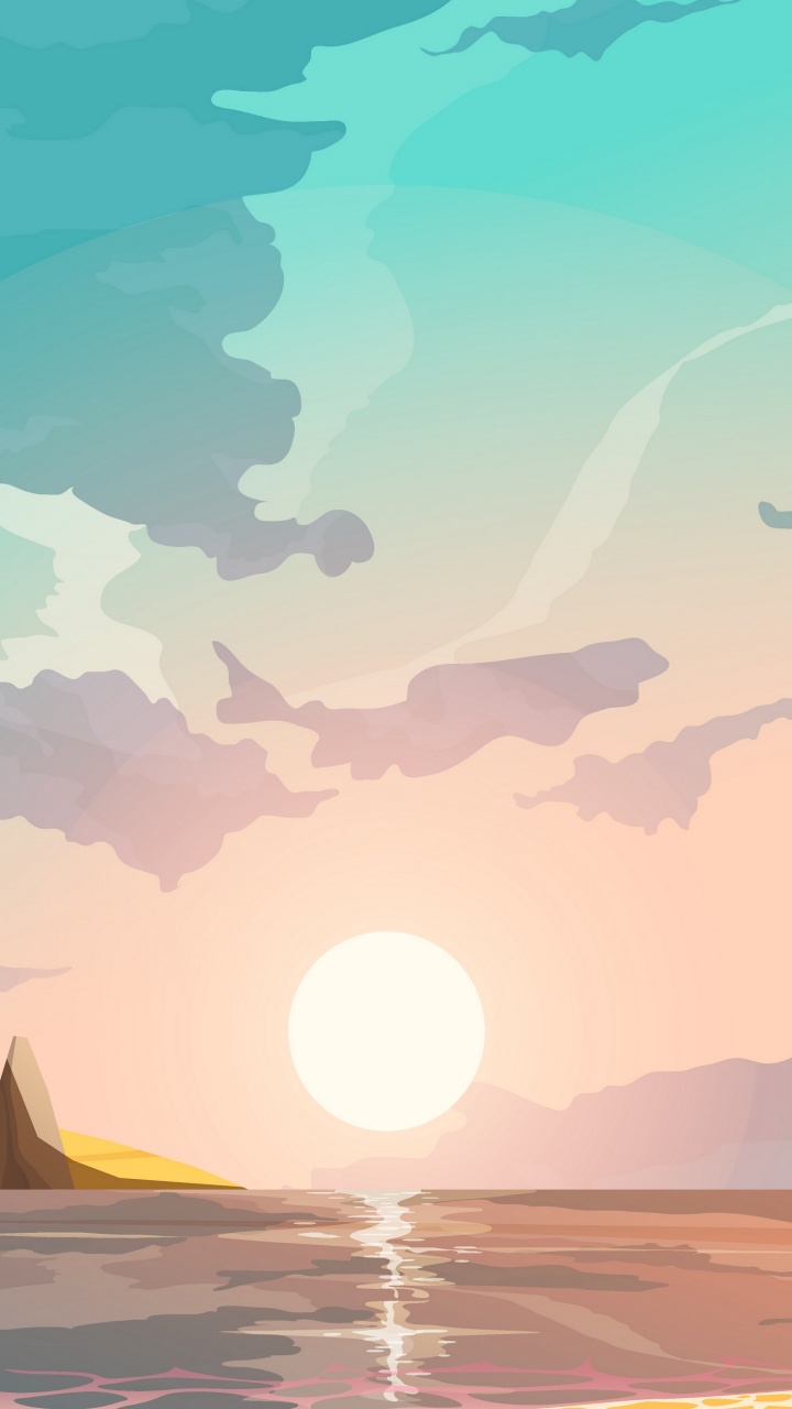 Обои иллюстрация, рисование, векторная графика, анимация, мультфильм в разрешении 720x1280