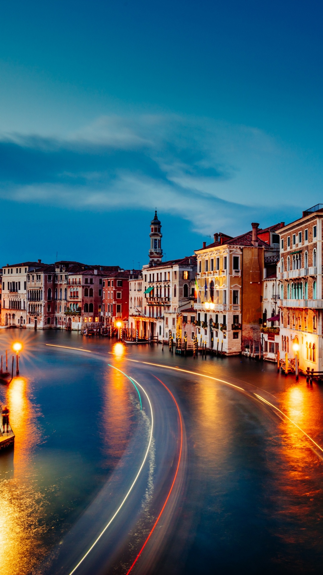 Обои Гранд-канал, водный путь, канал, отражение, городок в разрешении 1080x1920