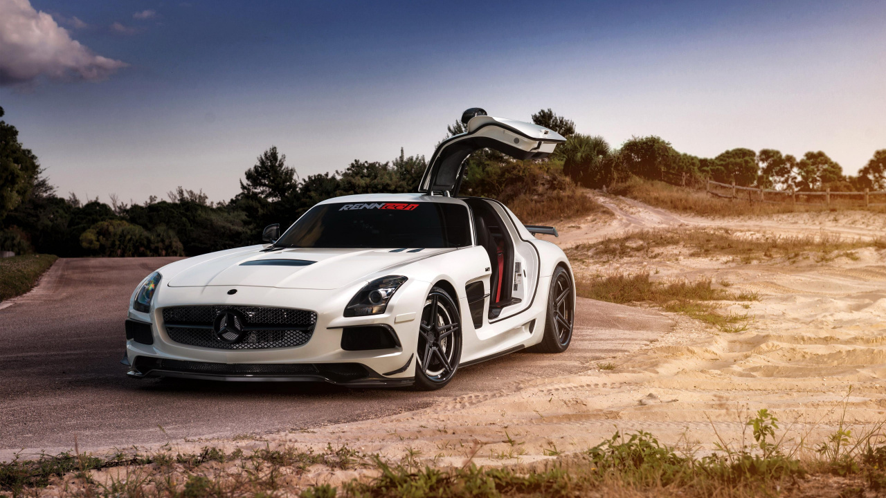 Обои авто, Кроме того, спорткар, суперкар, mercedes benz sls amg в разрешении 1280x720