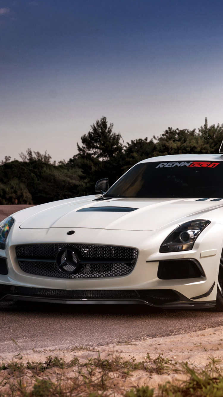 Обои авто, Кроме того, спорткар, суперкар, mercedes benz sls amg в разрешении 750x1334