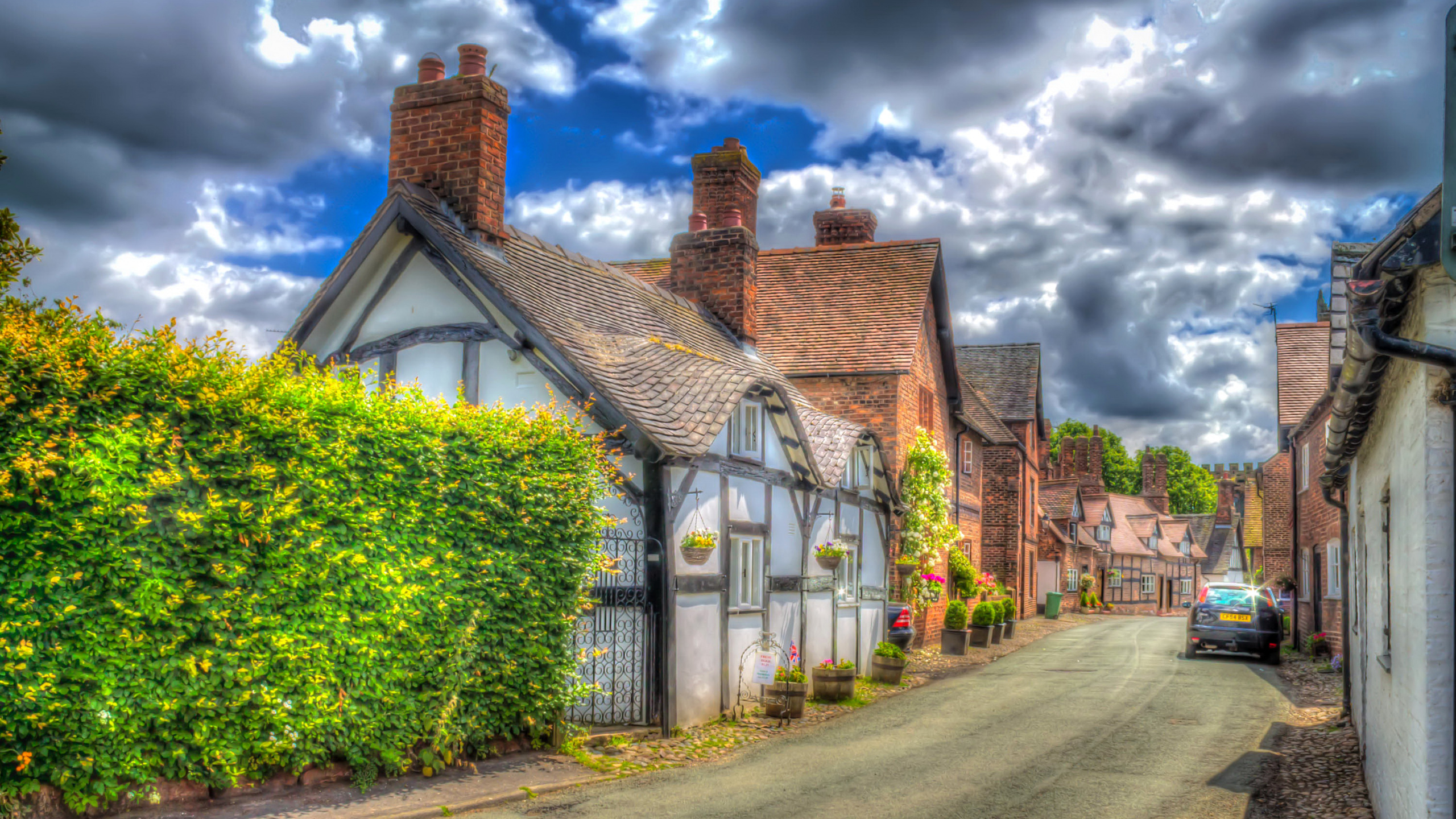 Обои Хаус, свойство, жилой район, городок, коттедж в разрешении 2560x1440