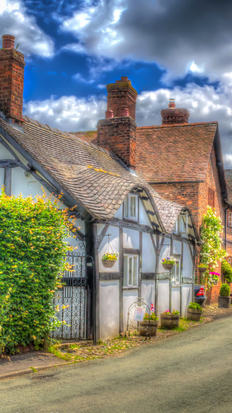 Обои Хаус, свойство, жилой район, городок, коттедж в разрешении 750x1334