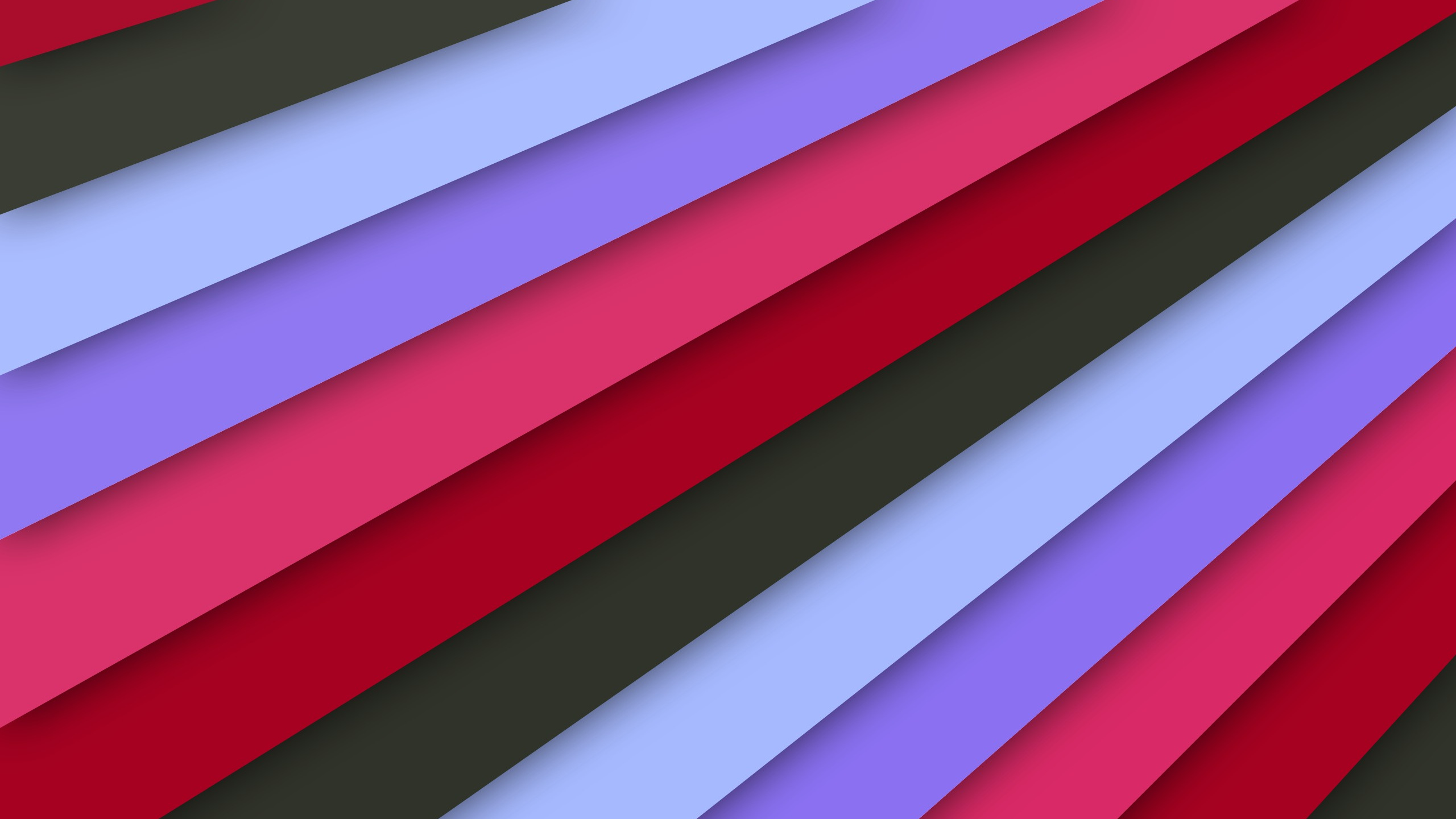 Обои угол, красный цвет, дизайн, розовый, линия в разрешении 2560x1440