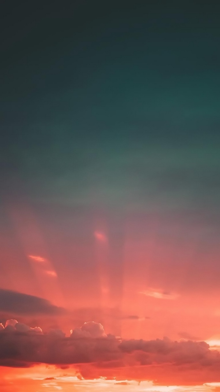 Обои послесвечение, облако, атмосфера, сумрак, природный ландшафт в разрешении 720x1280