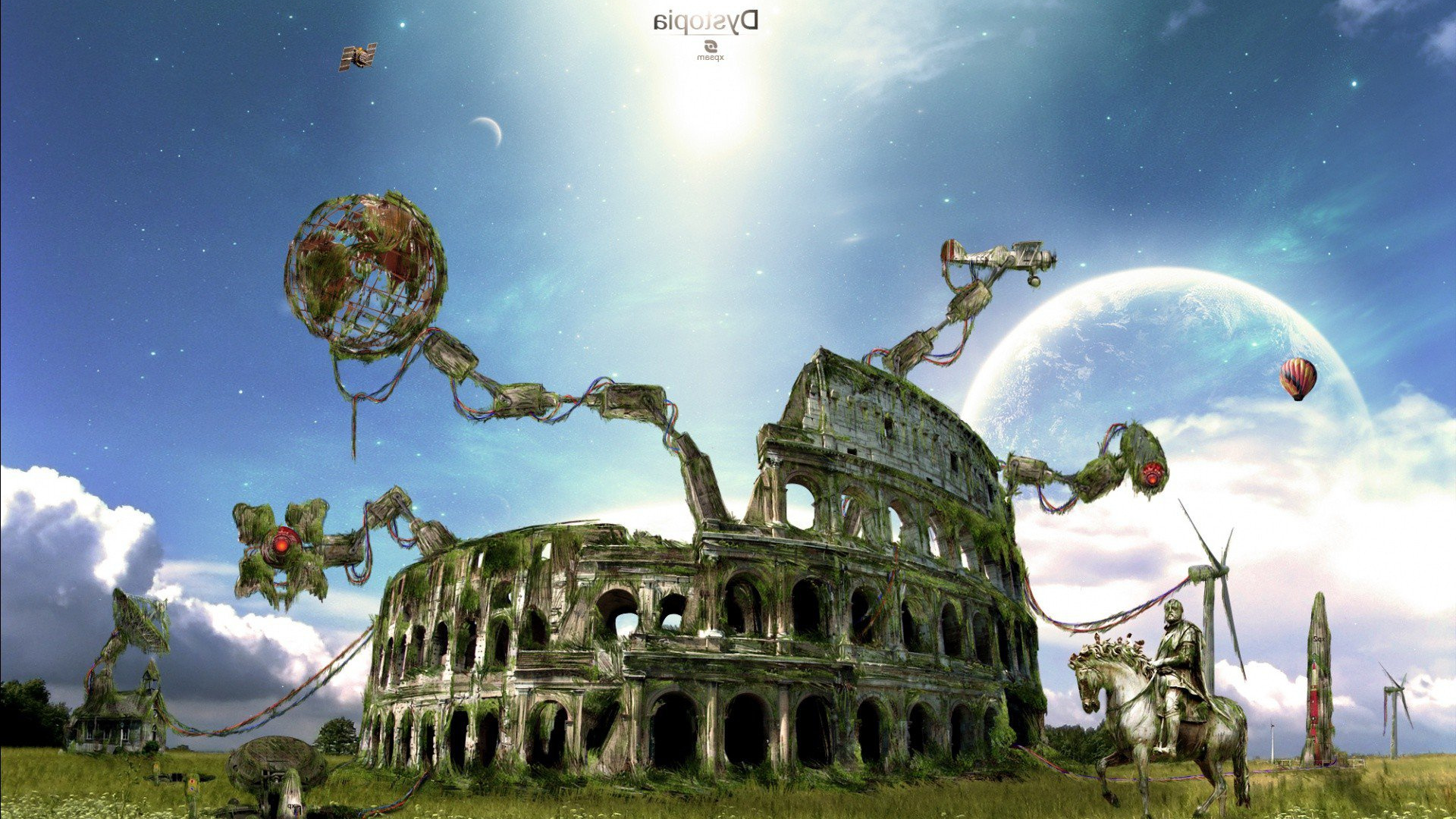 Обои Колизей, иллюстрация, атмосфера, мир, стратегии видео игры в разрешении 1920x1080