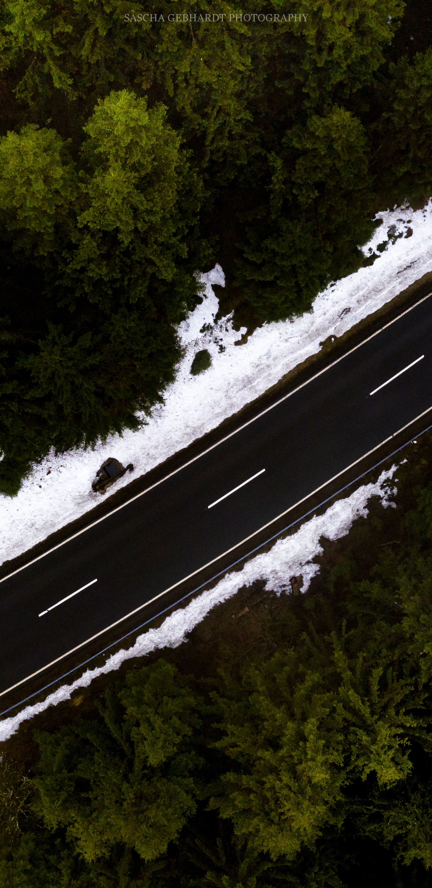 Обои дорога, автострада, транспорт, путепровод, магистраль в разрешении 1440x2960