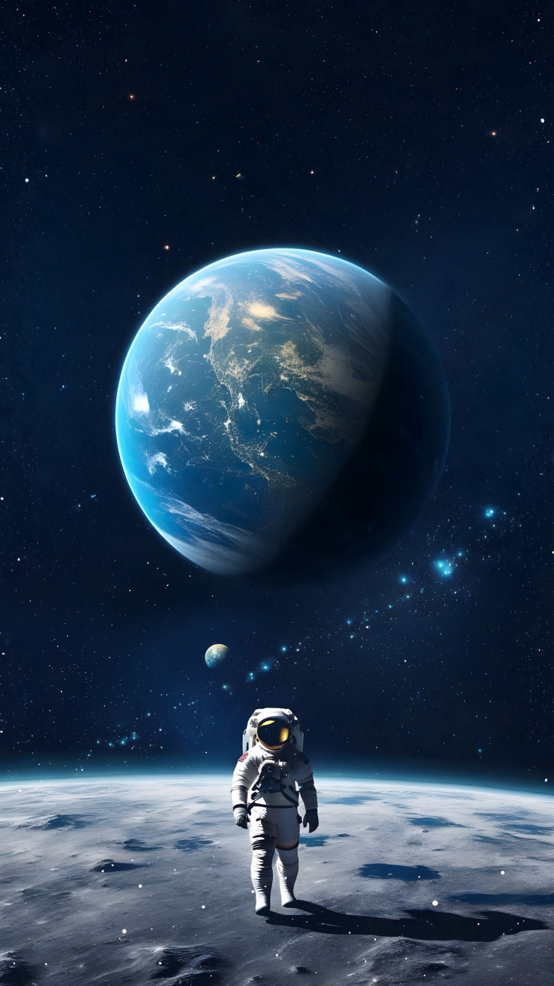 Обои женщина, земля, атмосфера, мир, свет в разрешении 1080x1920