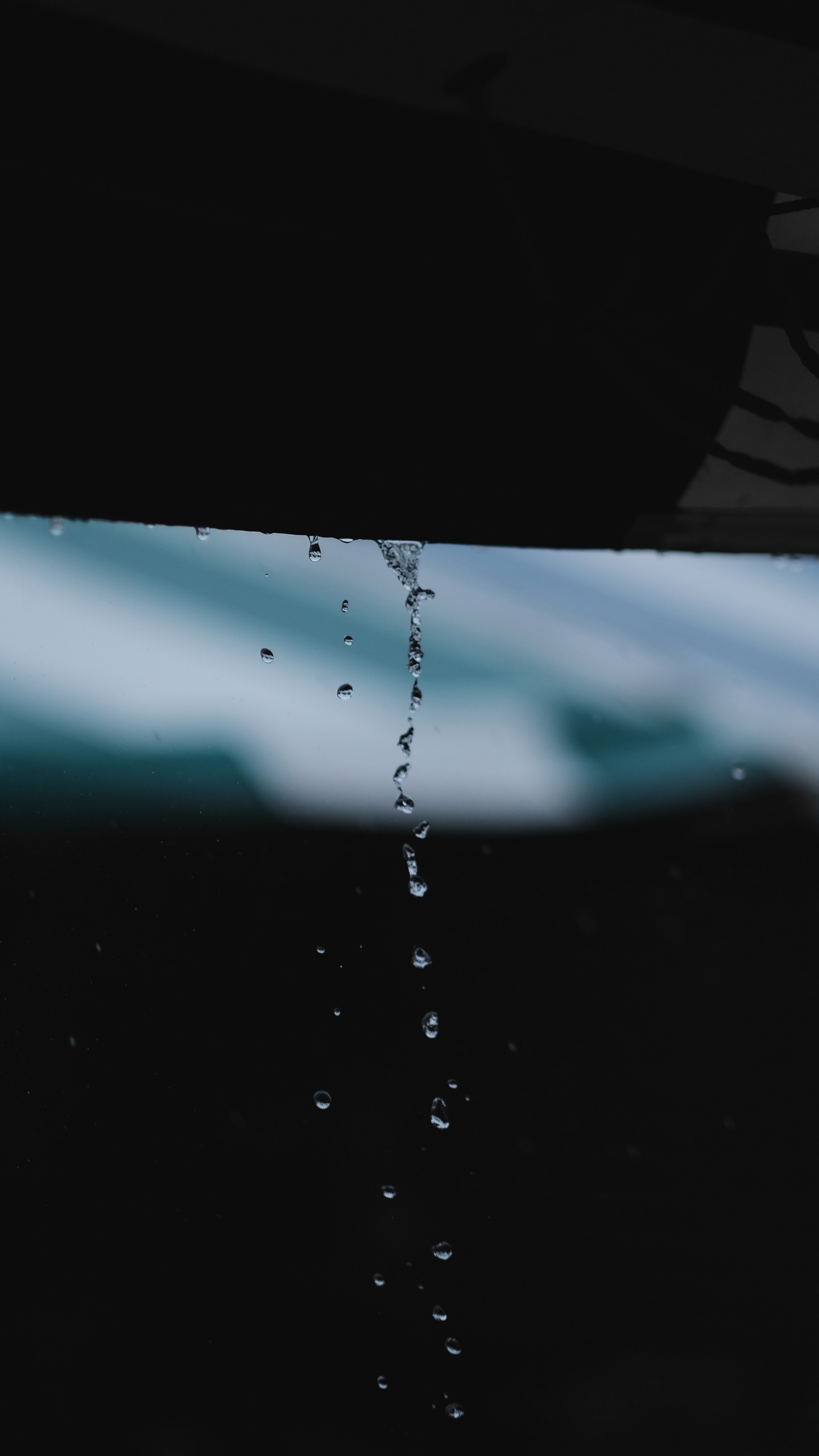 Обои вода, дождь, синий, падение, жидкий в разрешении 1440x2560