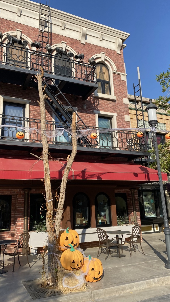 Обои фасад, здание, овощ, калебас, кирпич в разрешении 720x1280