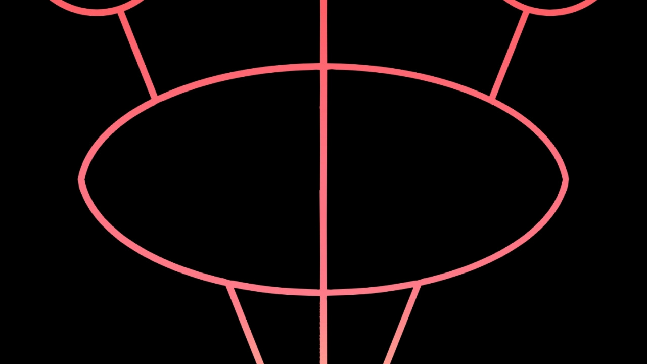 Обои круг, арт, симметрия, узор, символ в разрешении 1280x720