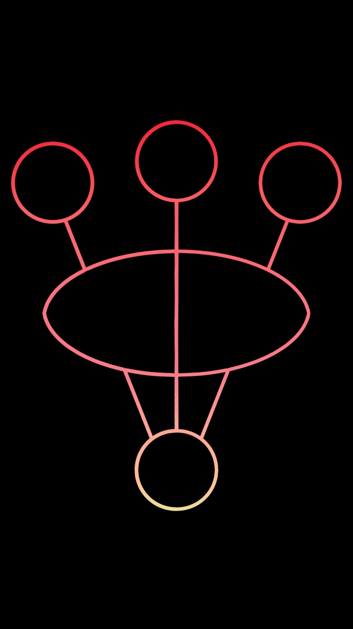 Обои круг, арт, симметрия, узор, символ в разрешении 720x1280