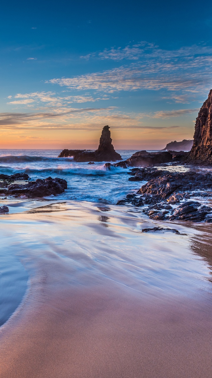 Обои пляж, водоем, вода, море, побережье в разрешении 720x1280