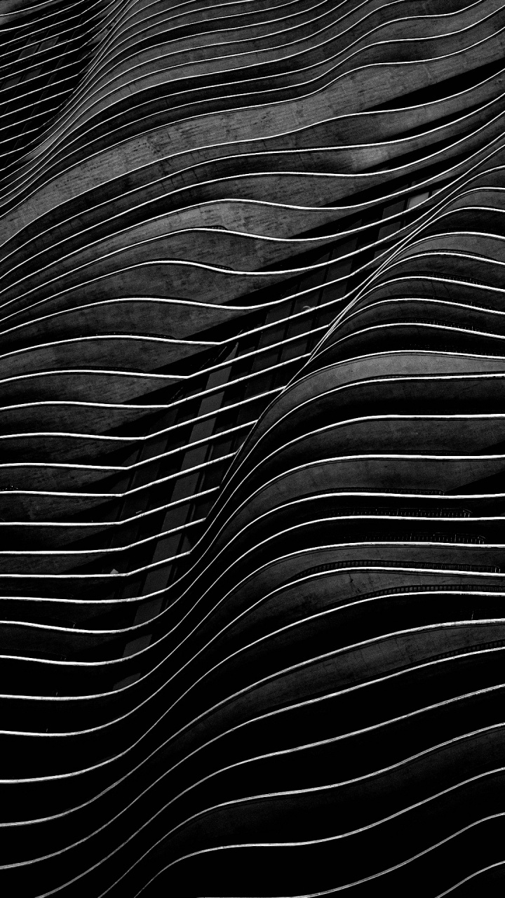 Обои черный и белый, монохромный, натуральный материал, узор, электрик в разрешении 720x1280