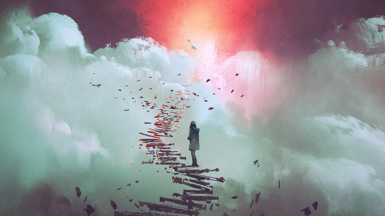 Обои сюрреализм иллюстрации, иллюстрация, сюрреализм, векторная графика, арт в разрешении 1280x720