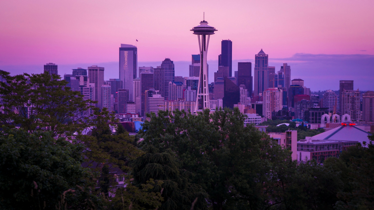 Обои городской пейзаж, город, линия горизонта, метрополия, городской район в разрешении 1280x720