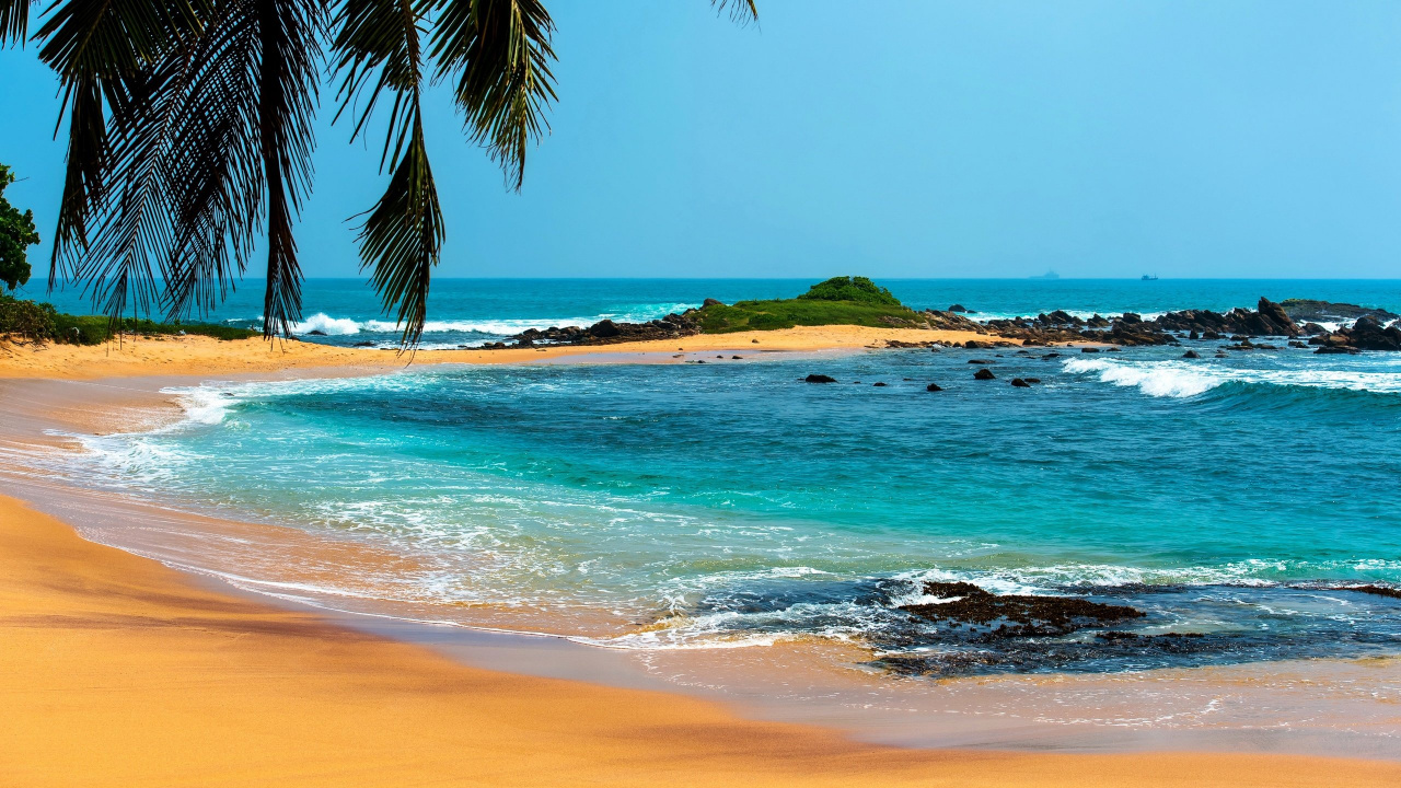 Обои водоем, пляж, море, берег, побережье в разрешении 1280x720