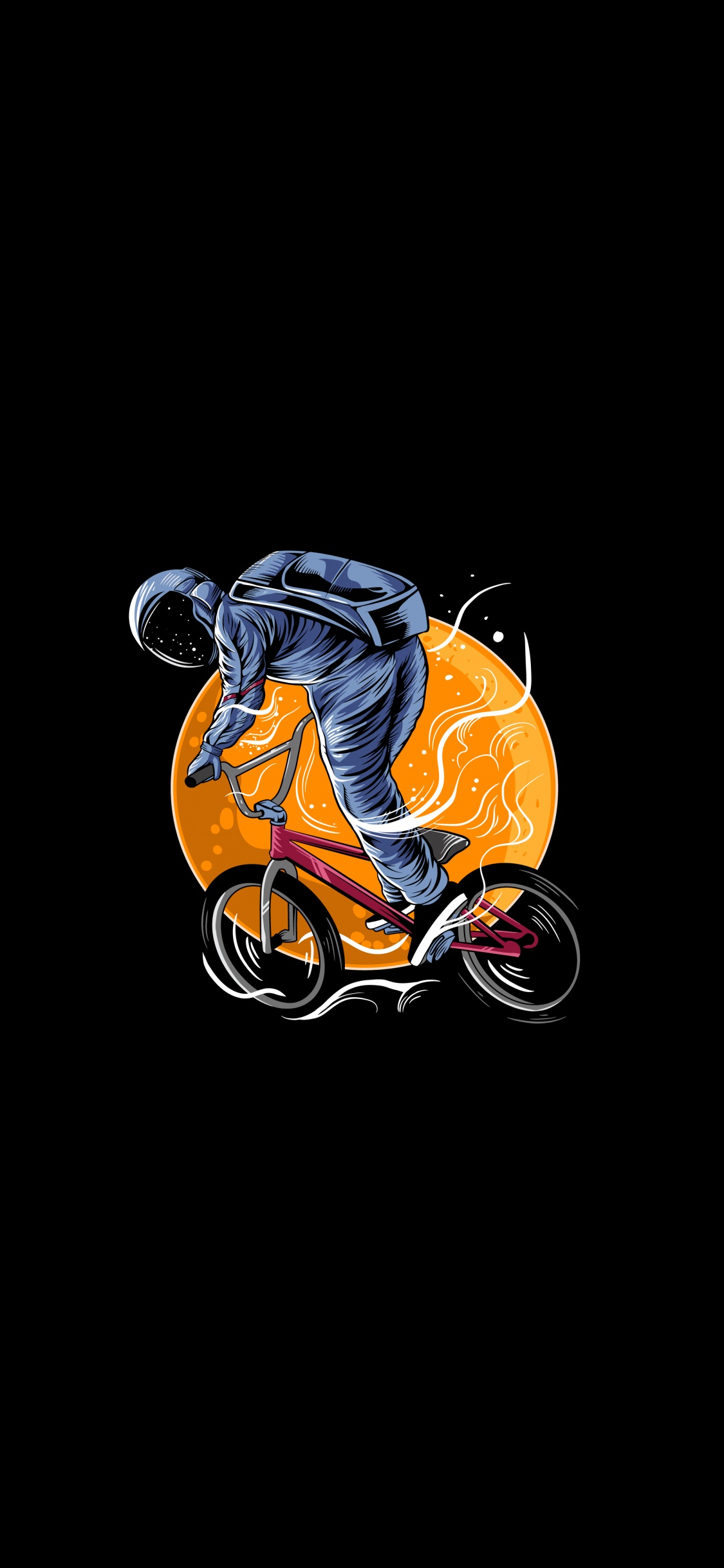 Обои визуальное искусство, арт, иллюстрация, несравненный, луна в разрешении 1125x2436