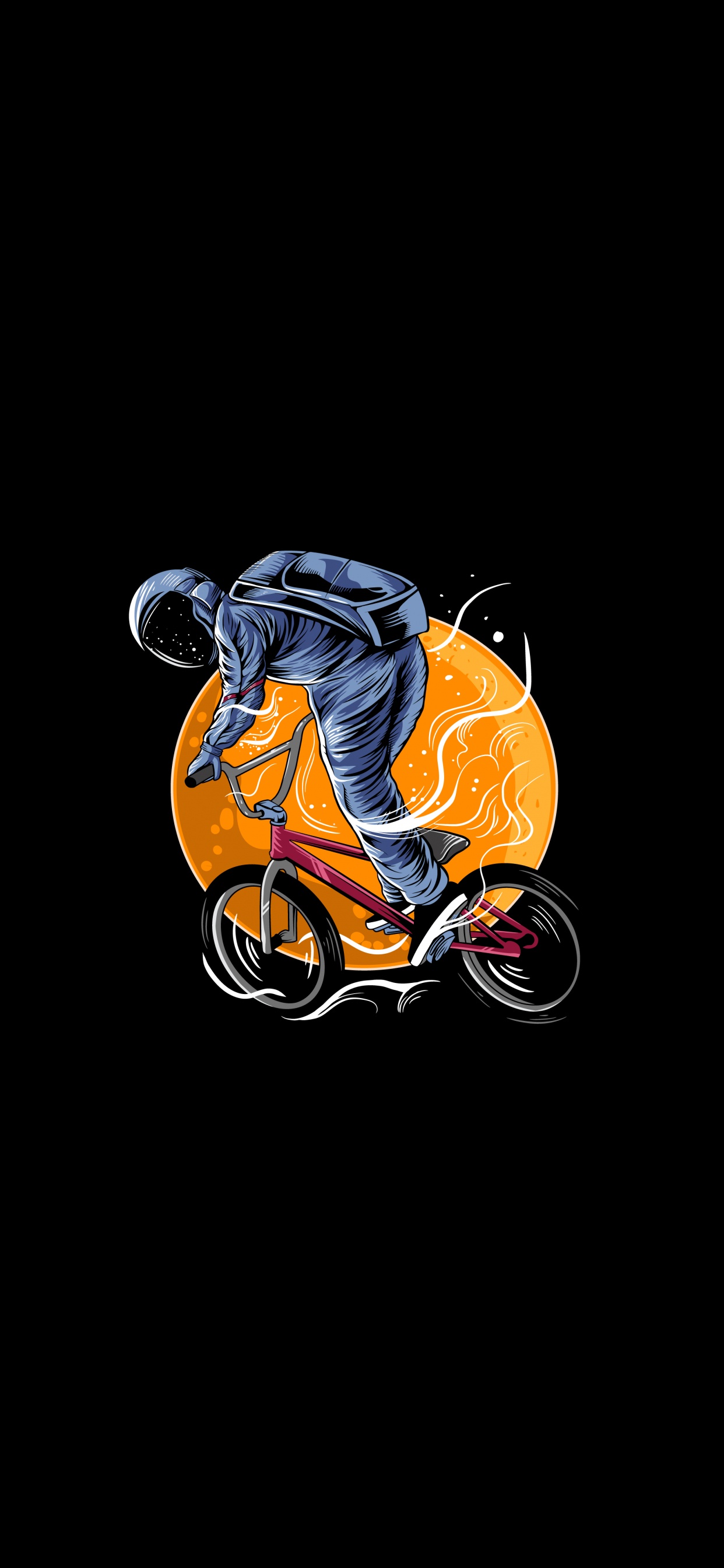 Обои визуальное искусство, арт, иллюстрация, несравненный, луна в разрешении 1242x2688