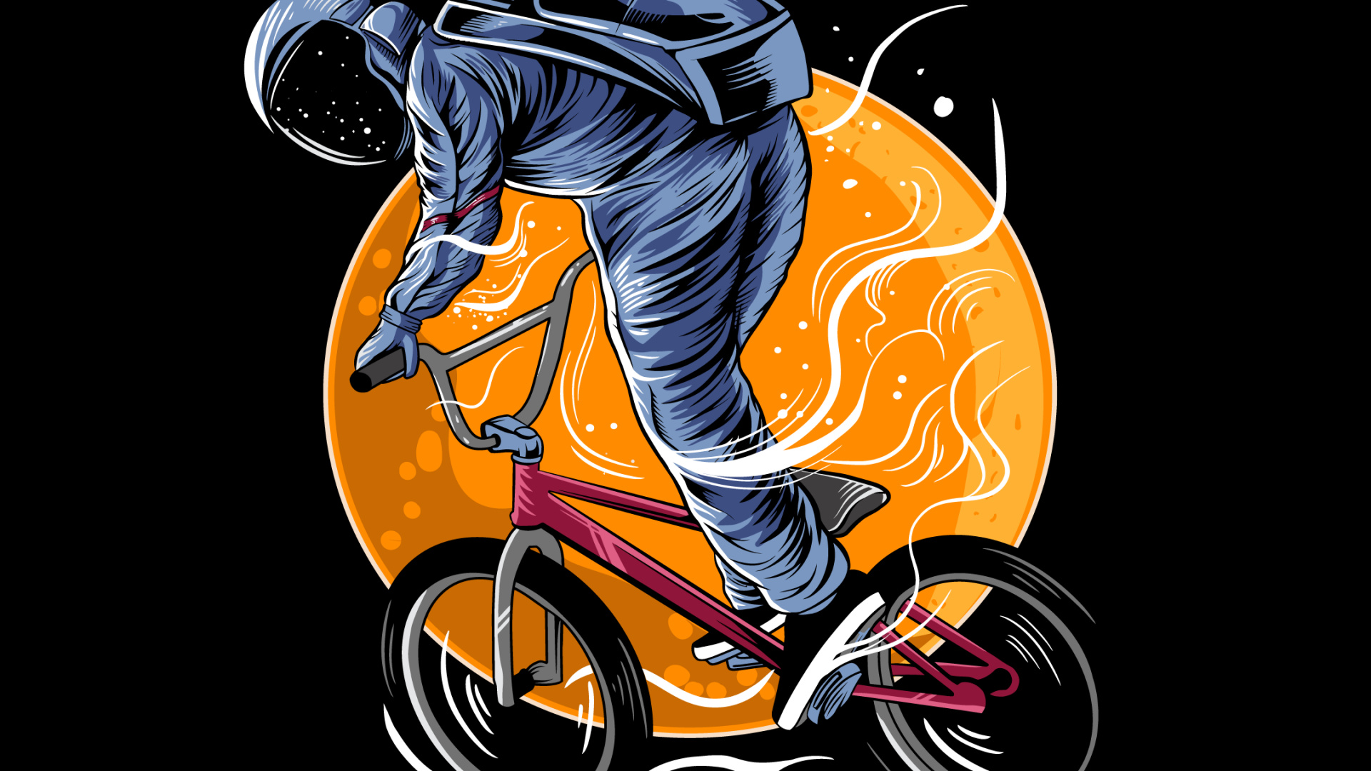 Обои визуальное искусство, арт, иллюстрация, несравненный, луна в разрешении 1920x1080