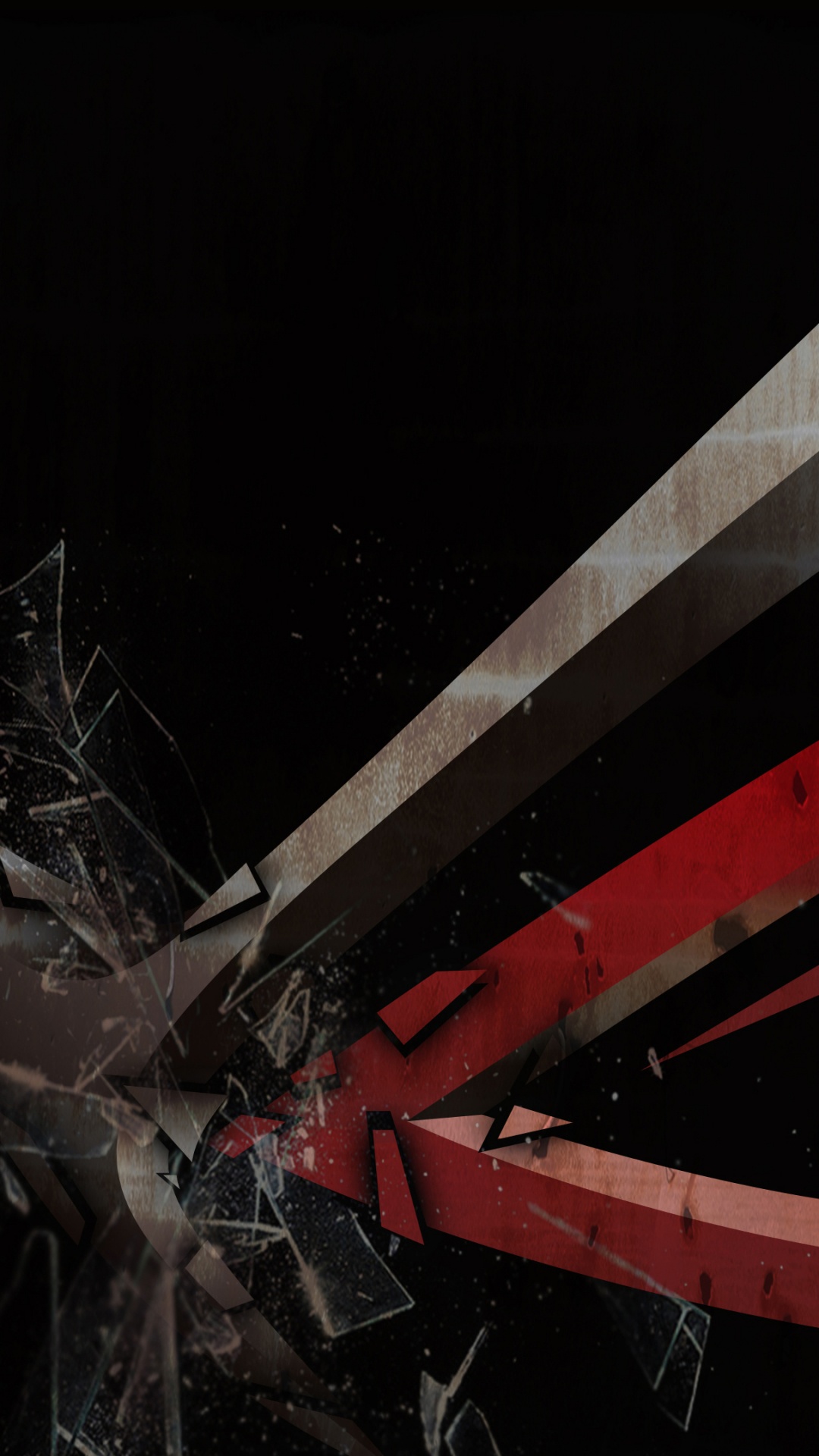 Обои asus, графика, темнота, Республика геймеров в разрешении 1080x1920