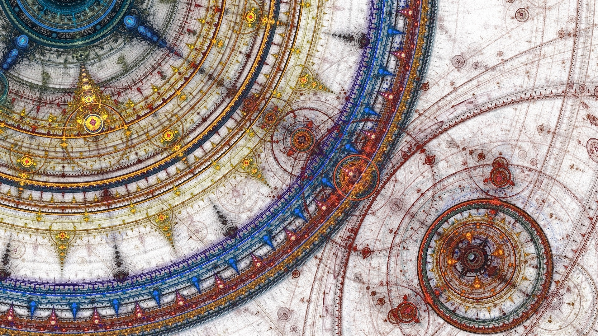 Обои фрактальное искусство, фрактал, мозаика, купол, Византийская архитектура в разрешении 1920x1080