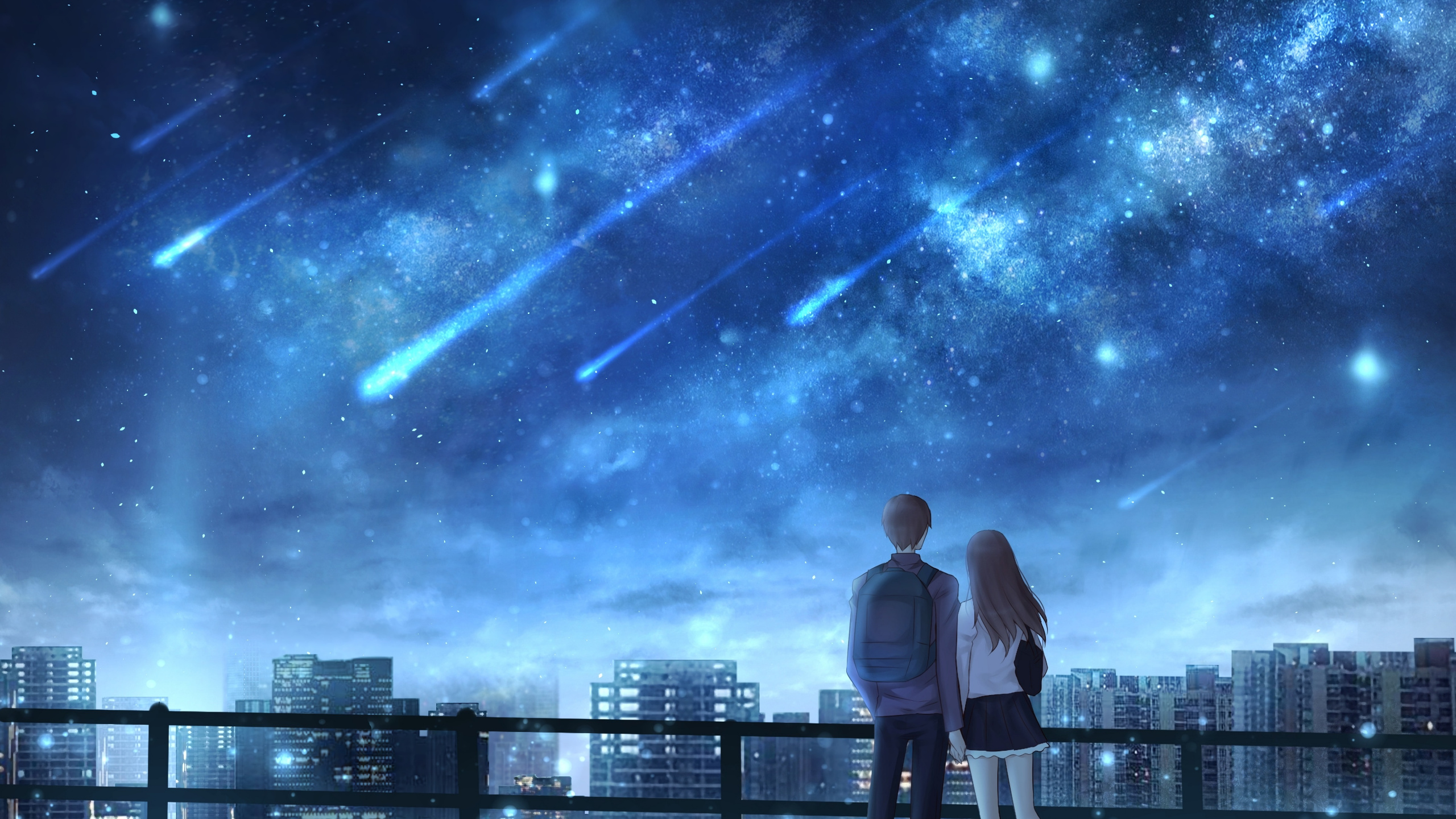 Обои рисование, облако, атмосфера, свет, астрономический объект в разрешении 2560x1440