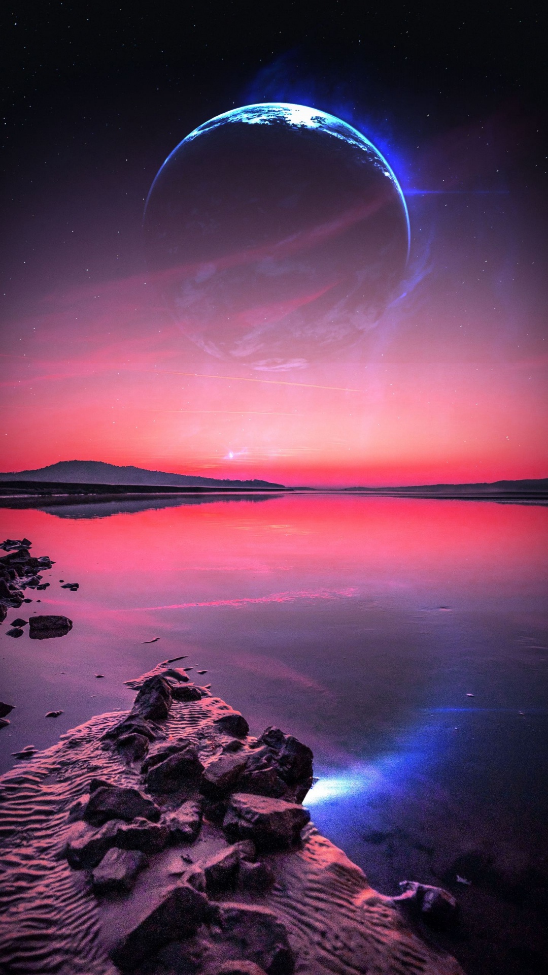 Обои природа, земля, море, висгун - социальная сеть, вода в разрешении 1080x1920