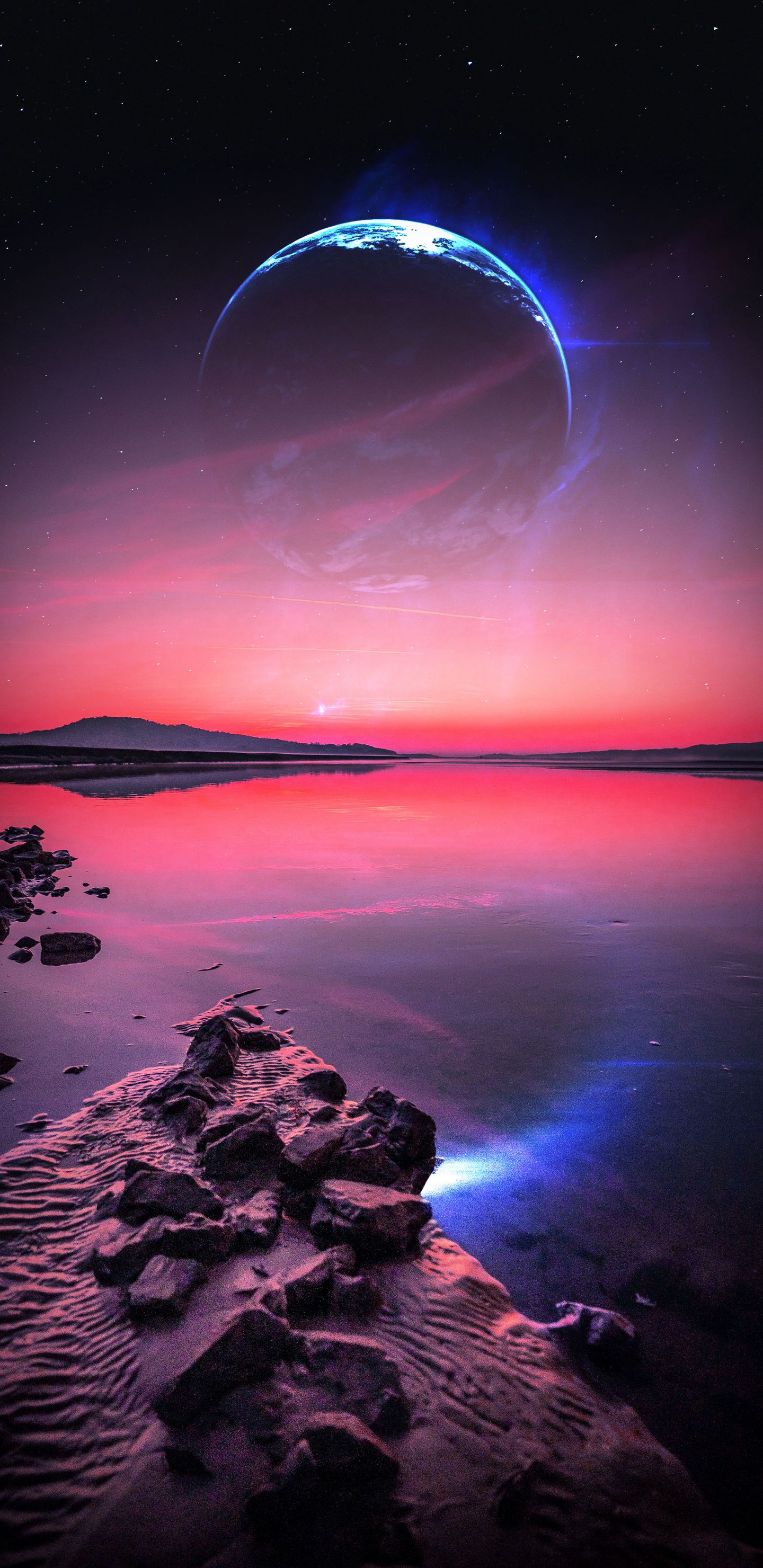 Обои природа, земля, море, висгун - социальная сеть, вода в разрешении 1440x2960