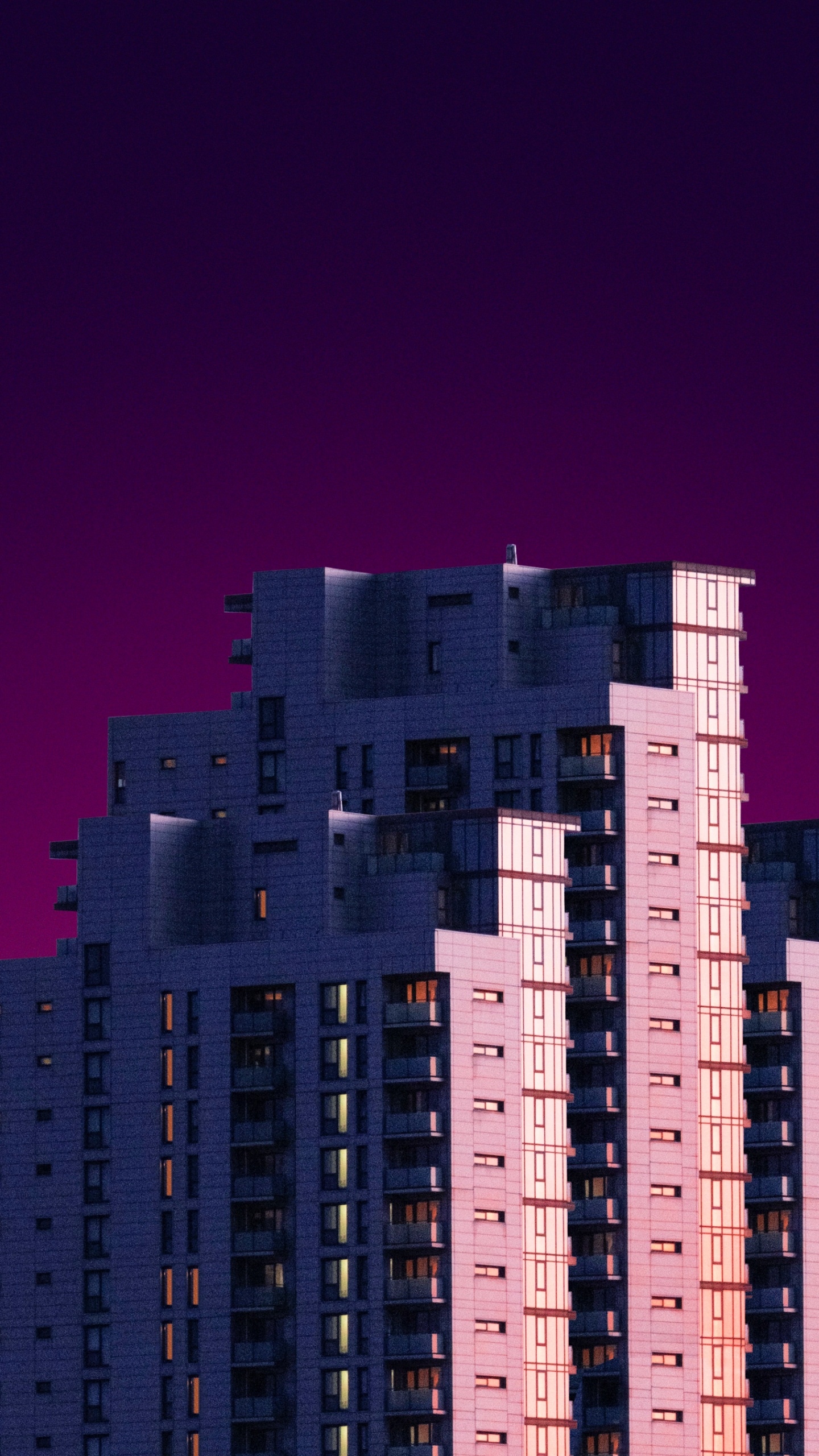 Обои метрополия, здание, архитектура, окно, облако в разрешении 1440x2560