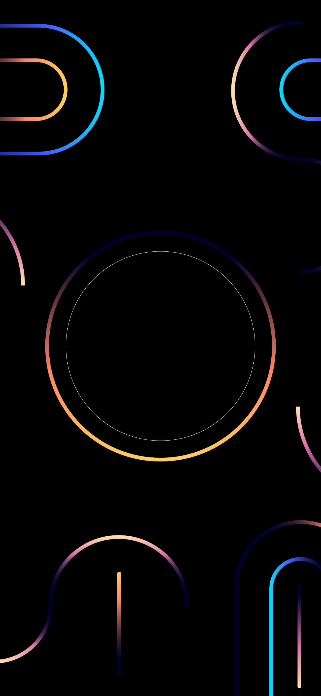 Обои свет, графический дизайн, наука, черный, освещение в разрешении 1125x2436