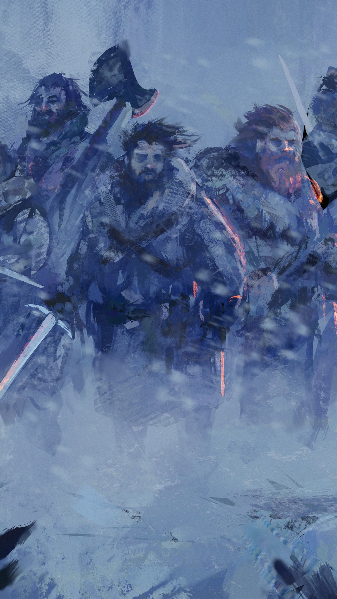 Обои Игра Престолов - 8 сезон, арт, битва, событие, иллюстрация в разрешении 1080x1920