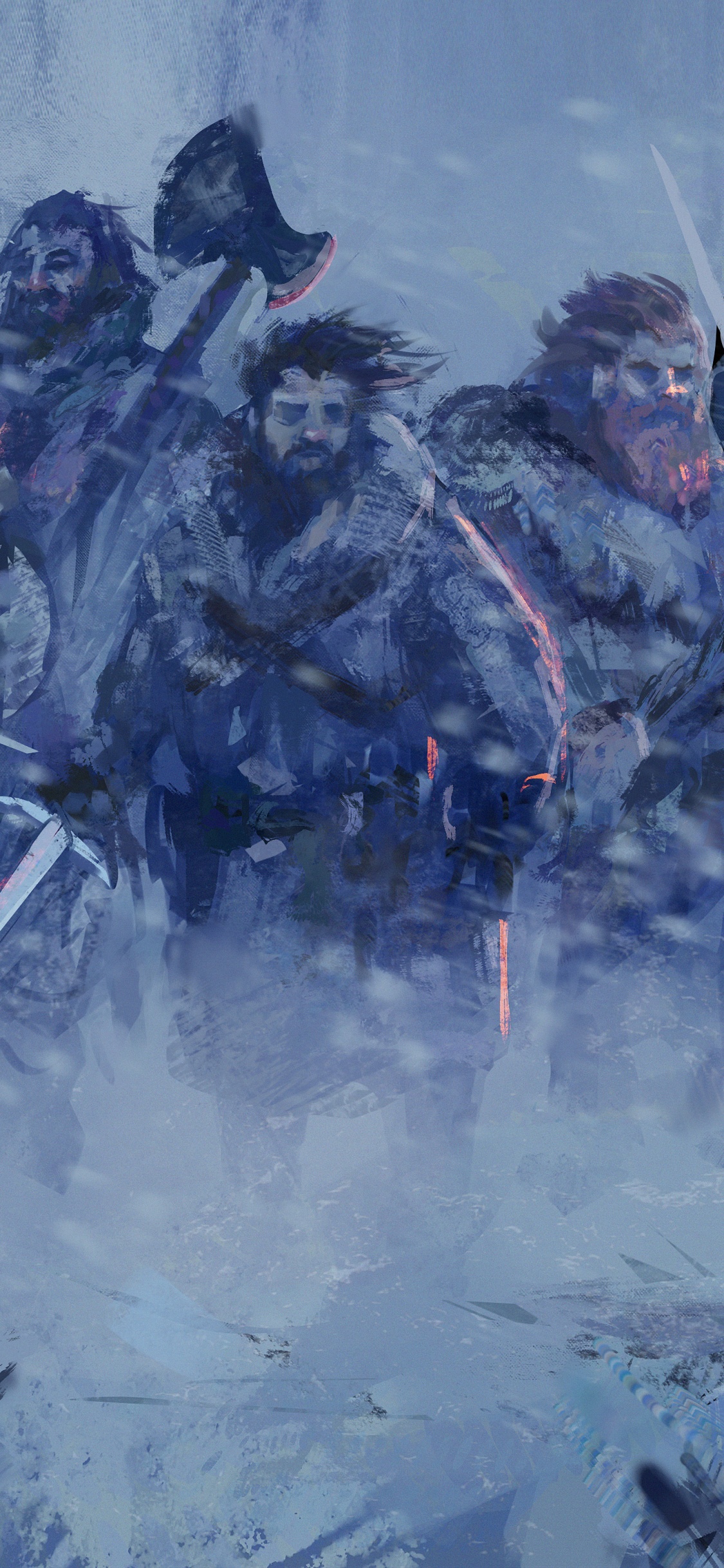 Обои Игра Престолов - 8 сезон, арт, битва, событие, иллюстрация в разрешении 1125x2436