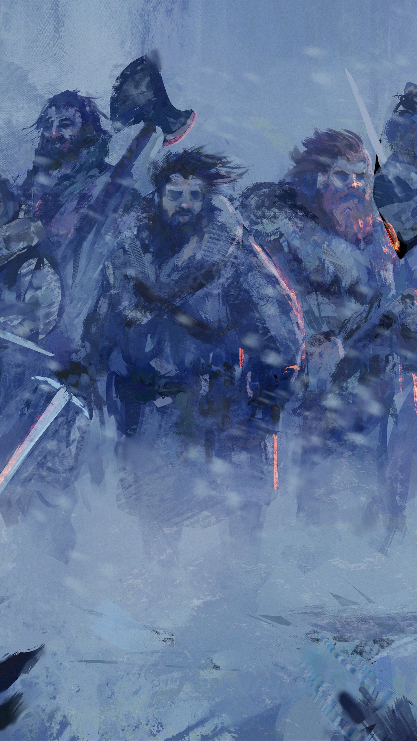 Обои Игра Престолов - 8 сезон, арт, битва, событие, иллюстрация в разрешении 1440x2560