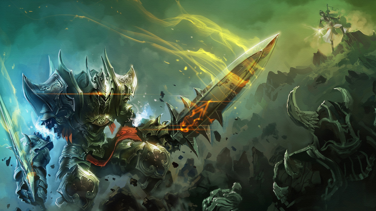 Обои фэнтези, мифология, компьютерная игра, дракон, морская биология в разрешении 1280x720