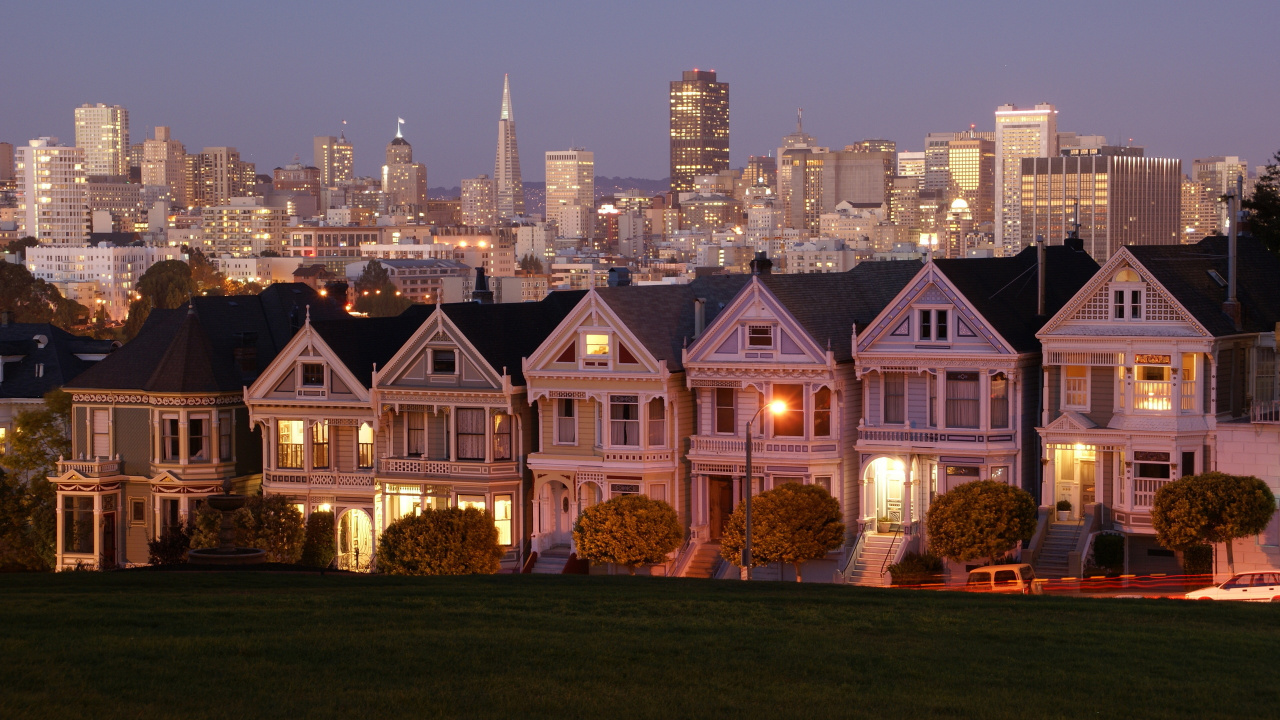 Обои линия горизонта, жилой район, город, ориентир, родина в разрешении 1280x720