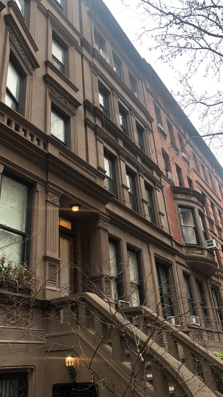 Обои Нью-Йорк, ориентир, окно, архитектура, фасад в разрешении 720x1280